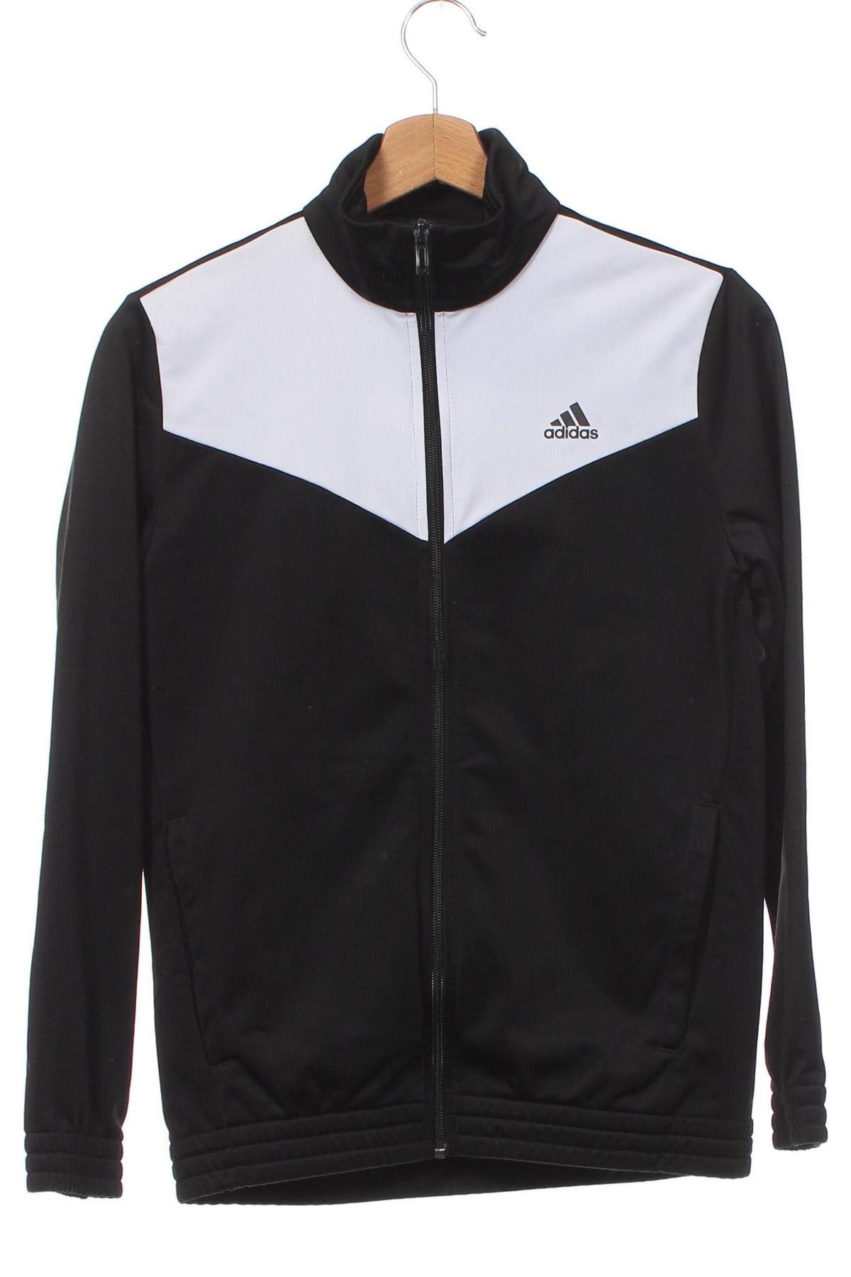 Детско спортно горнище Adidas, Размер 11-12y/ 152-158 см, Цвят Черен, Цена 23,94 лв.
