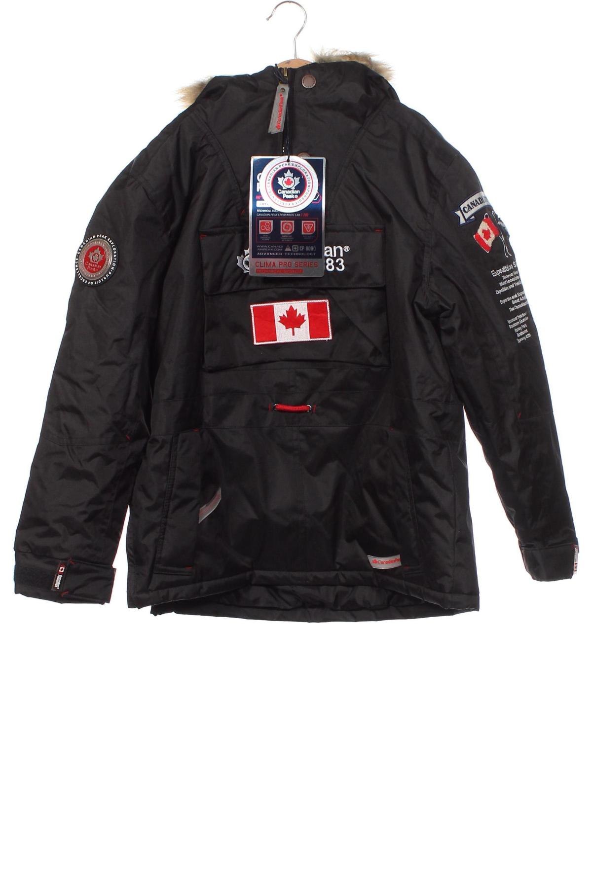Παιδικό μπουφάν Canadian Peak, Μέγεθος 9-10y/ 140-146 εκ., Χρώμα Μαύρο, Τιμή 60,72 €
