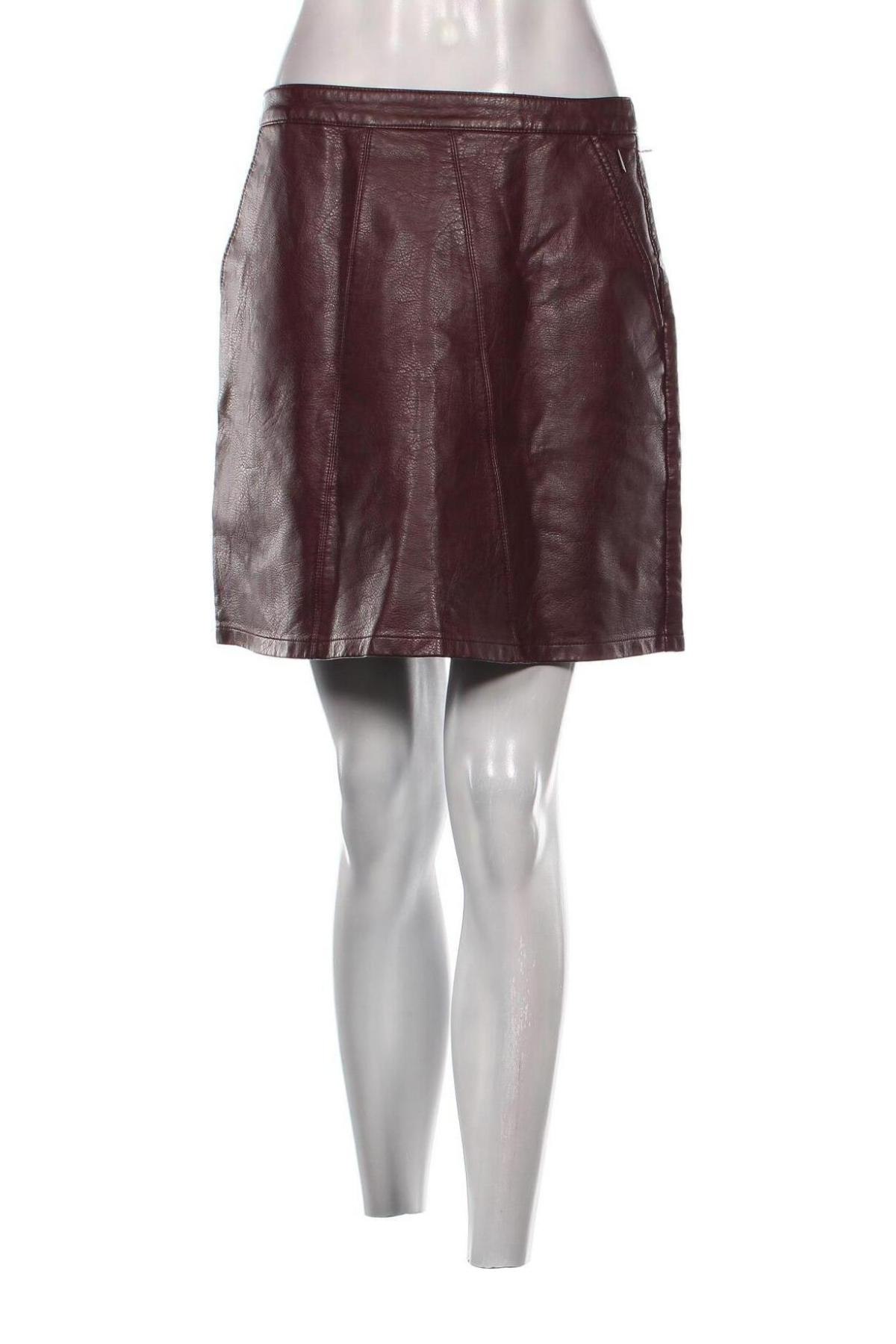Kožená sukňa  America Today, Veľkosť M, Farba Červená, Cena  1,64 €