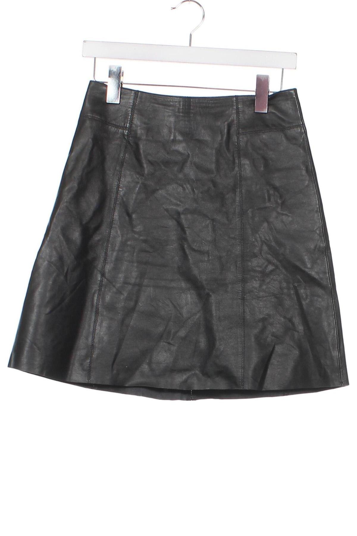 Δερμάτινη φούστα Selected Femme, Μέγεθος XS, Χρώμα Μαύρο, Τιμή 39,59 €