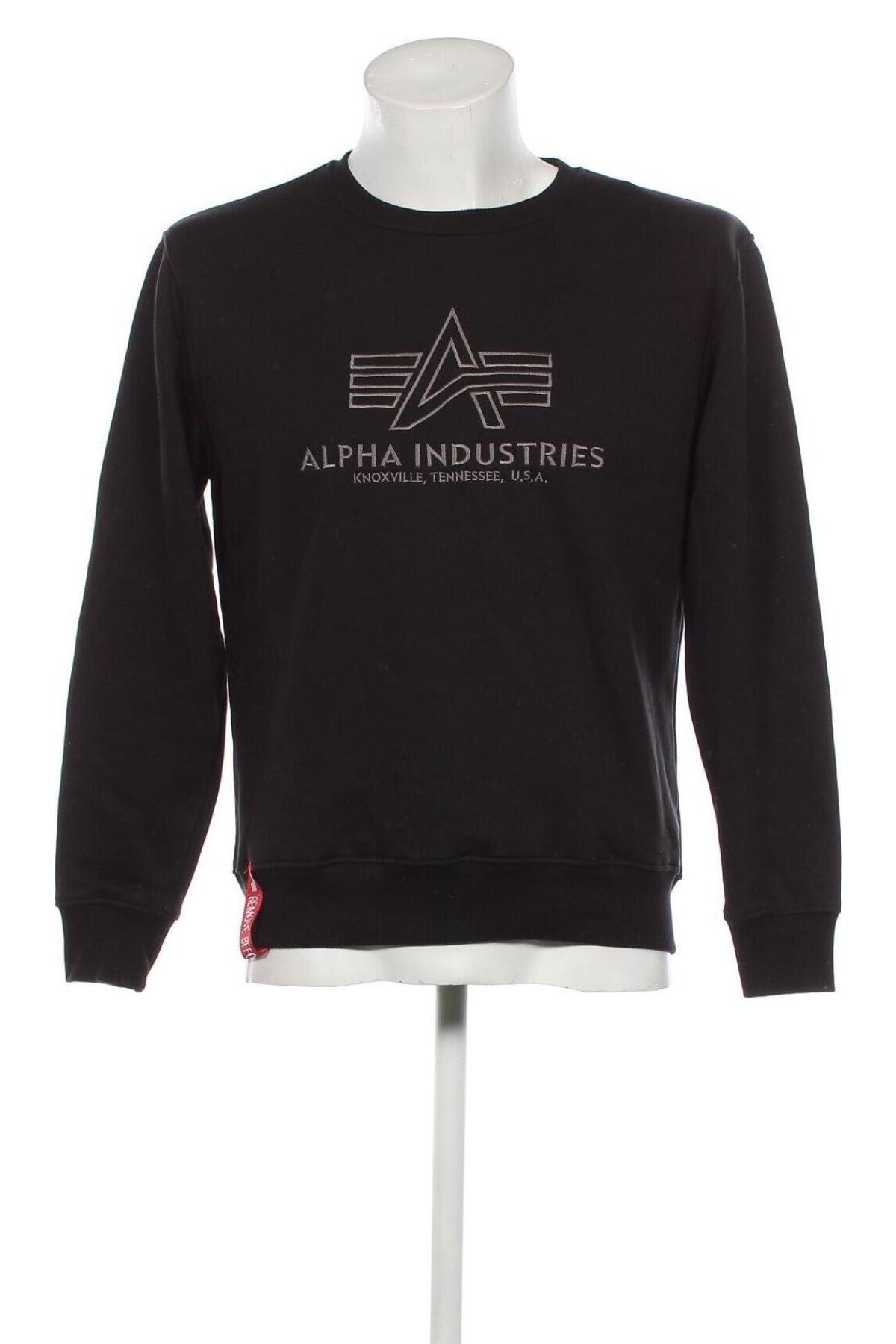 Мъжка блуза Alpha Industries, Размер S, Цвят Черен, Цена 89,76 лв.