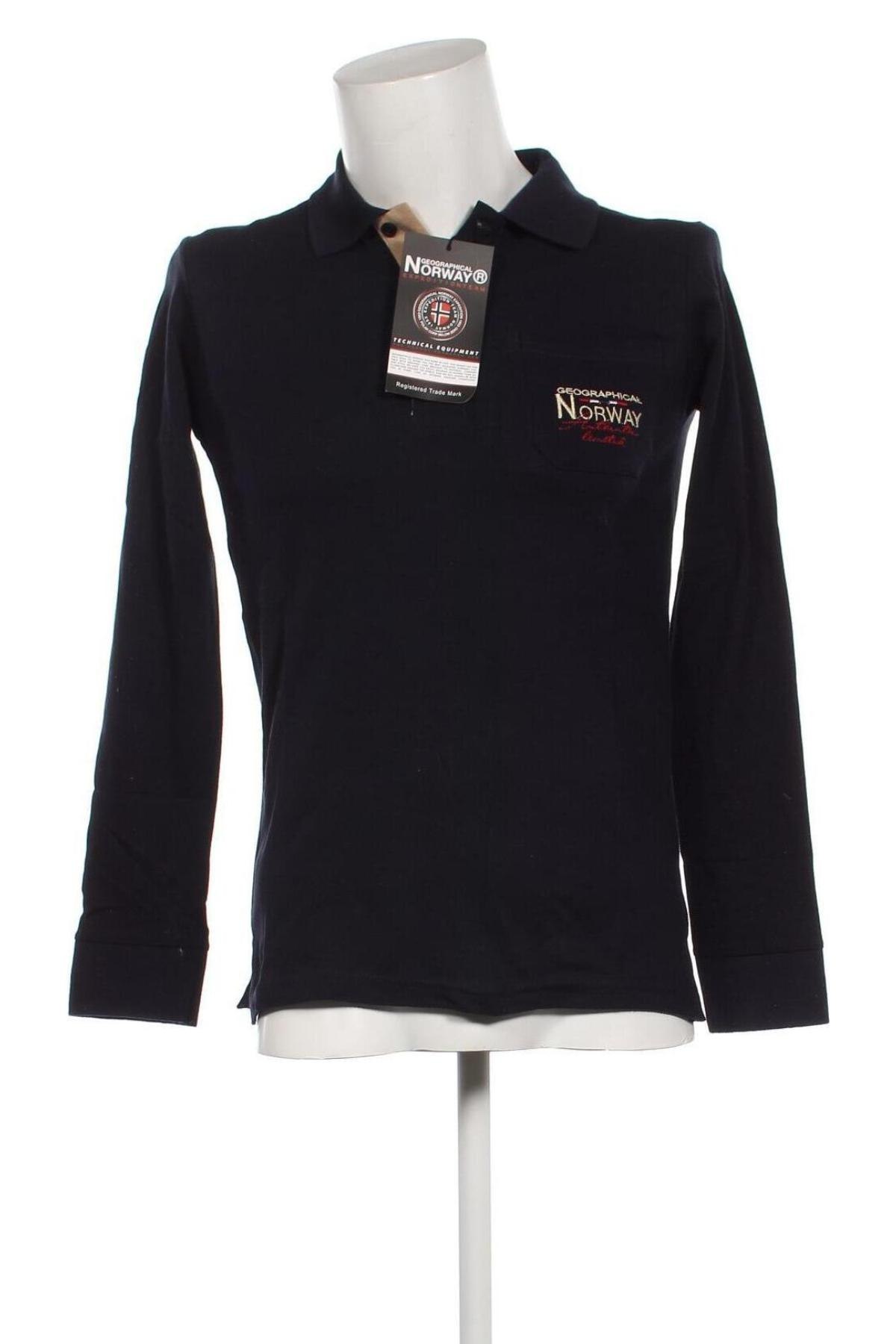 Мъжка блуза Geographical Norway, Размер S, Цвят Син, Цена 95,20 лв.