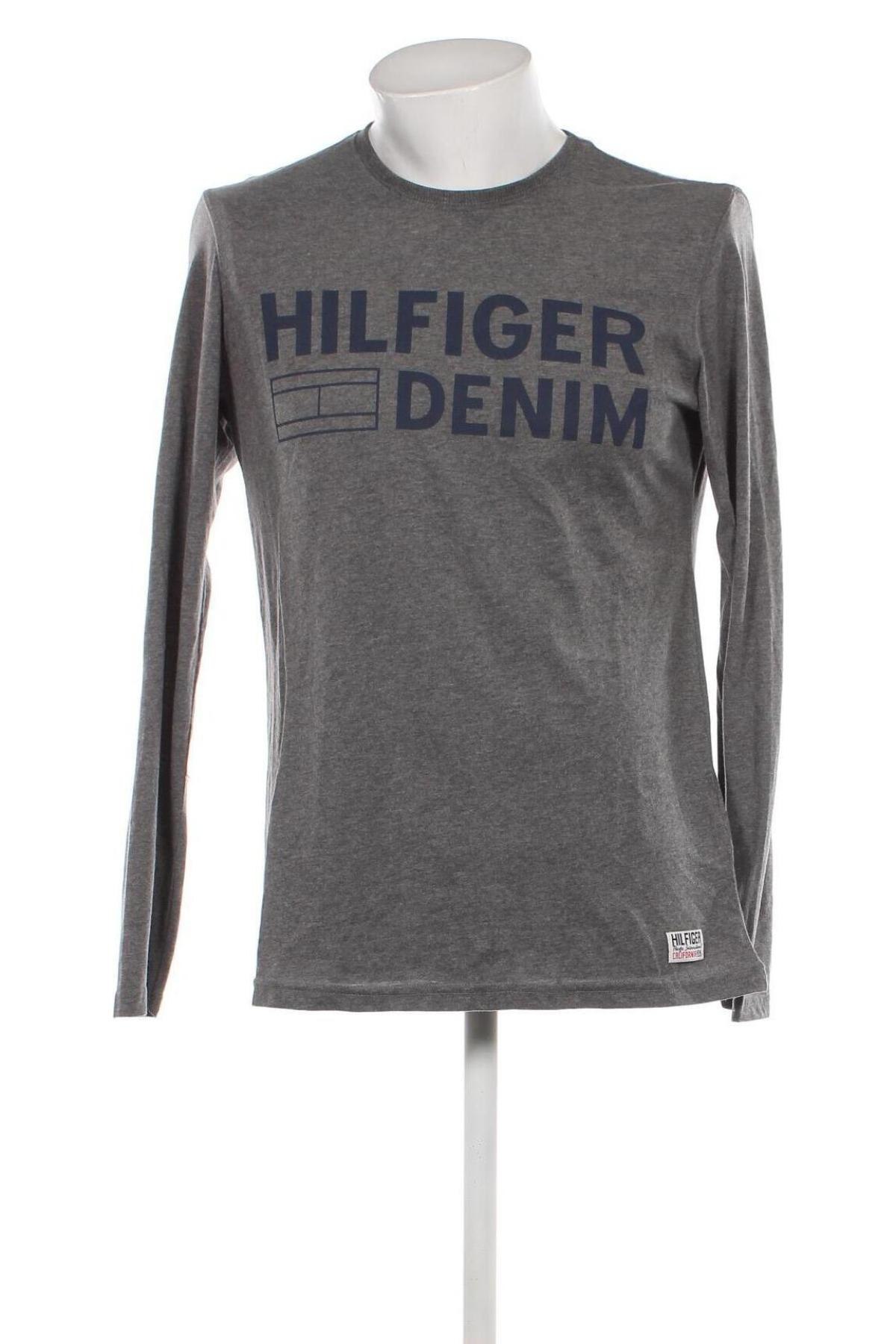Мъжка блуза Hilfiger Denim, Размер L, Цвят Сив, Цена 54,40 лв.