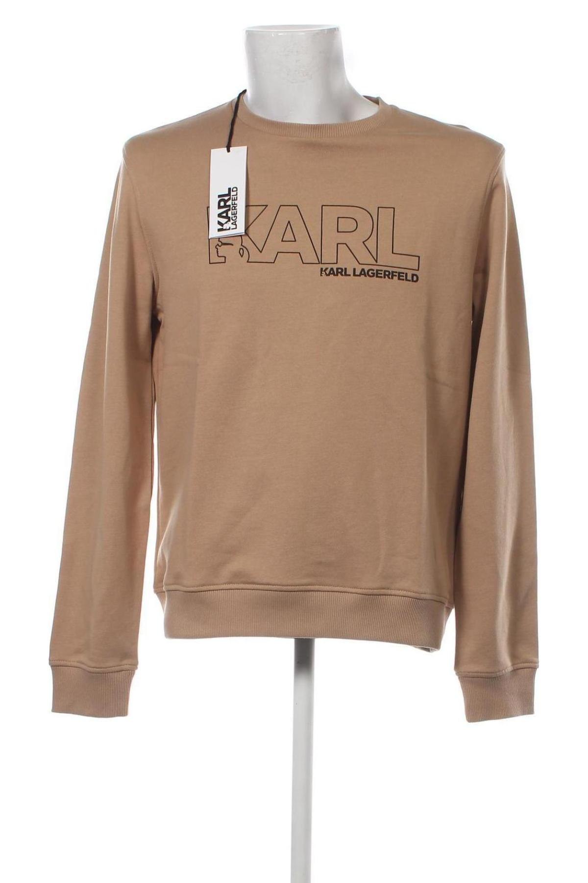 Herren Shirt Karl Lagerfeld, Größe L, Farbe Beige, Preis 84,54 €