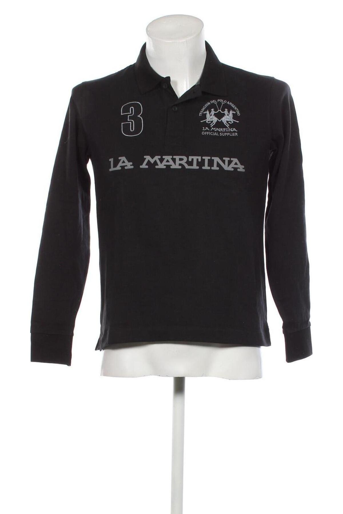 Мъжка блуза La Martina, Размер S, Цвят Черен, Цена 127,84 лв.
