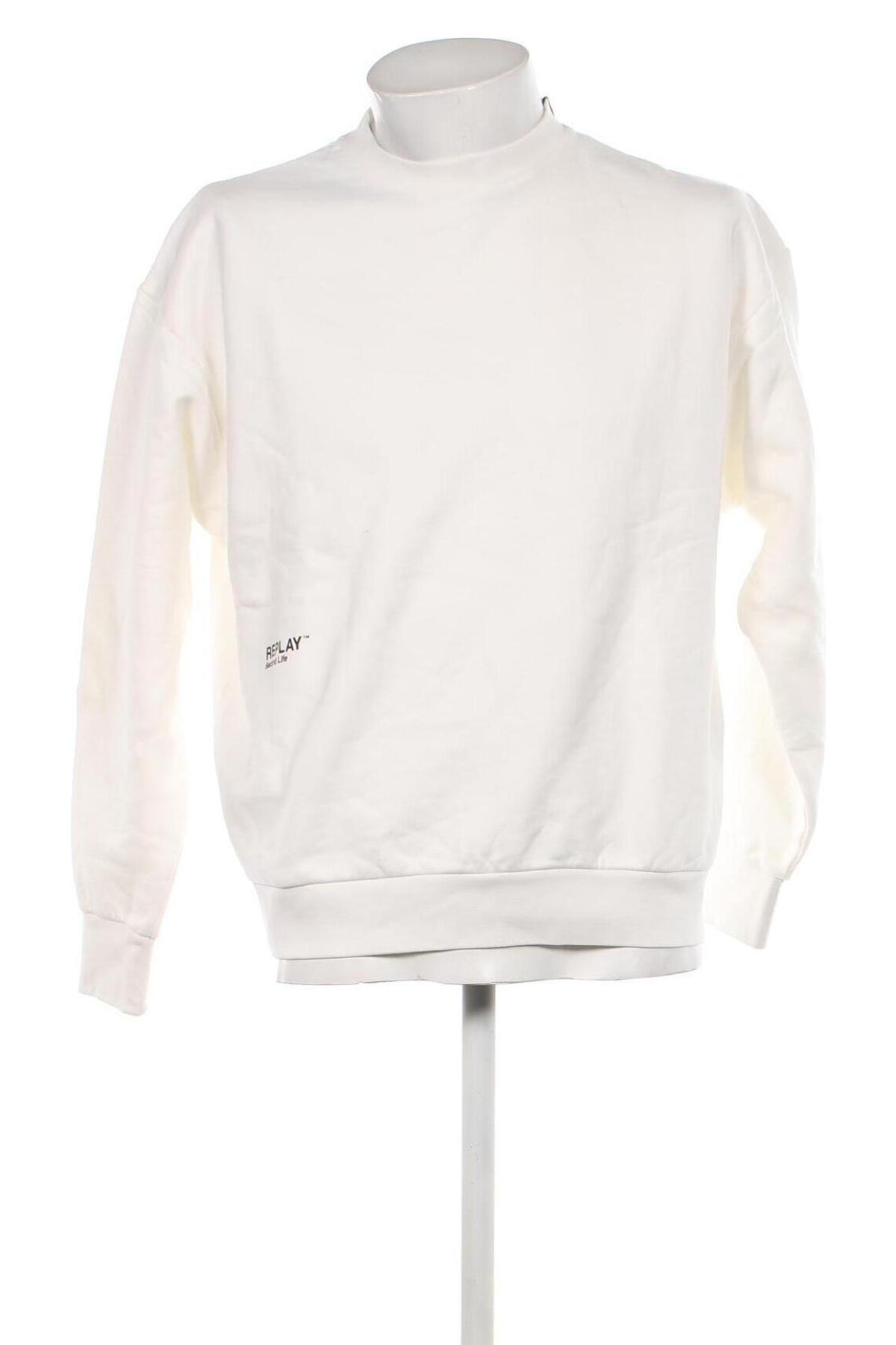 Ανδρική μπλούζα Replay, Μέγεθος L, Χρώμα Λευκό, Τιμή 68,00 €