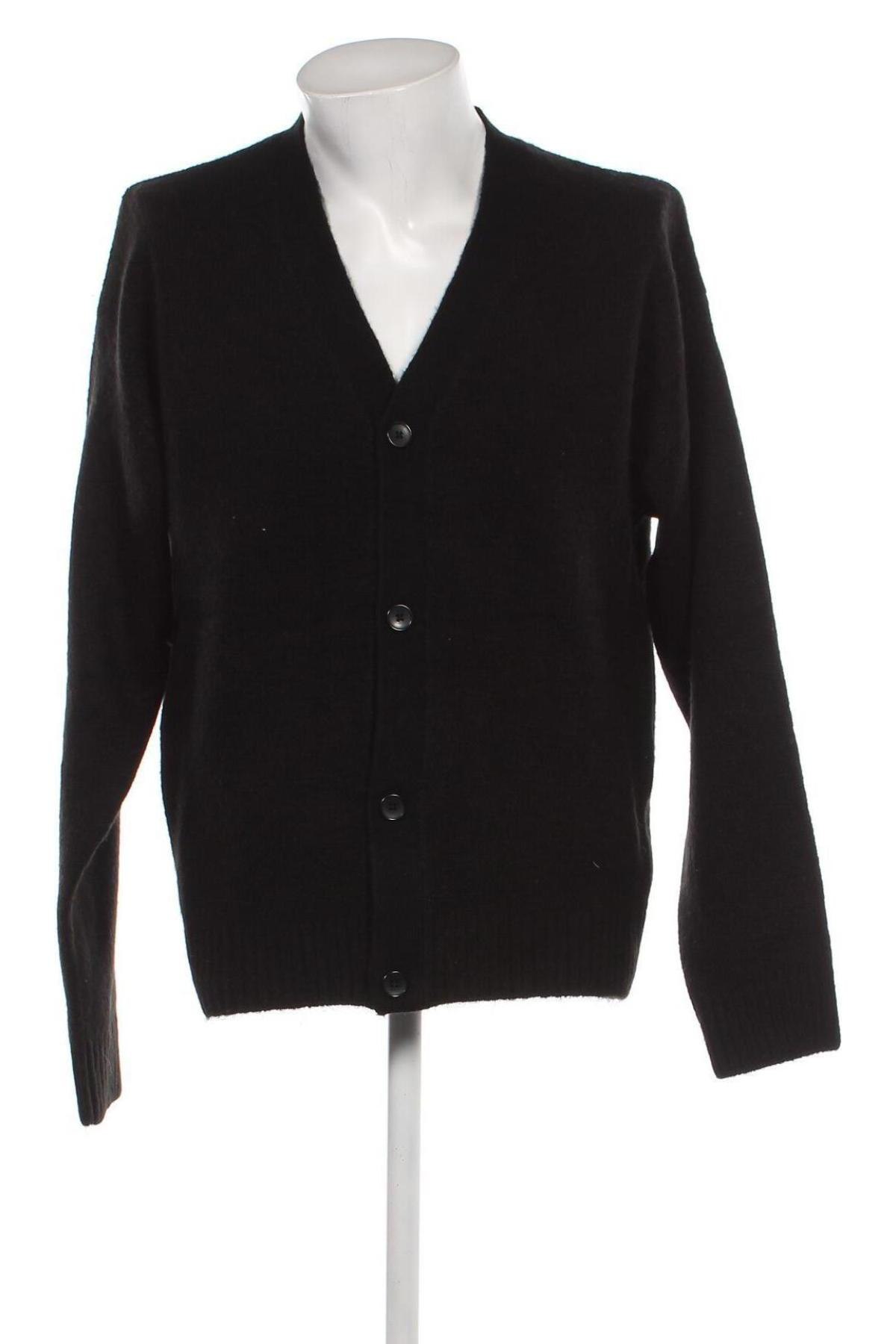 Jachetă tricotată de bărbați Originals By Jack & Jones, Mărime M, Culoare Negru, Preț 67,10 Lei