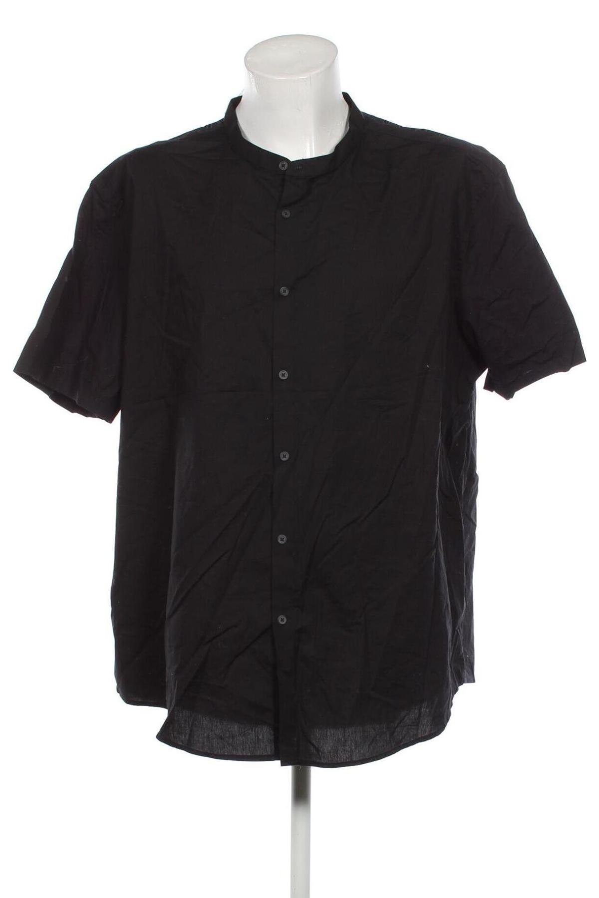Мъжка риза ASOS, Размер 5XL, Цвят Черен, Цена 45,36 лв.