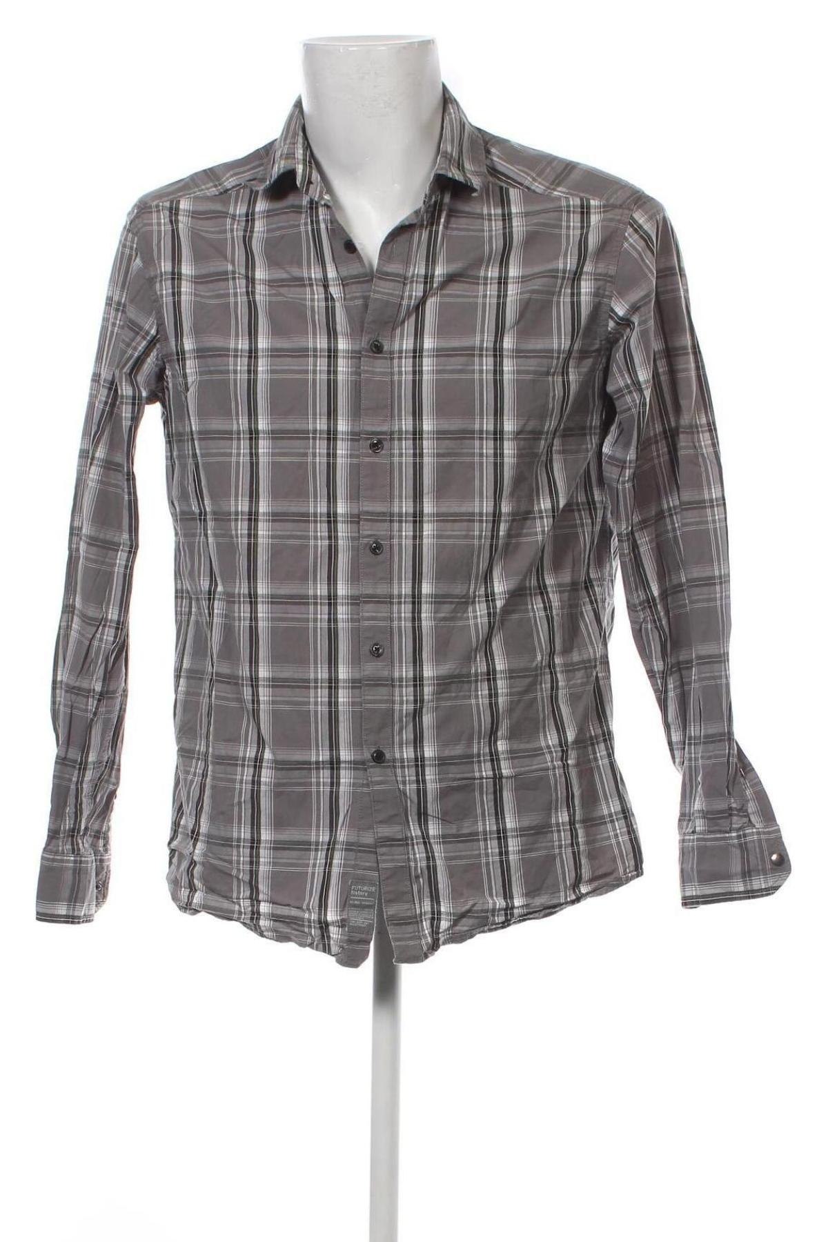 Мъжка риза Angelo Litrico, Размер M, Цвят Многоцветен, Цена 5,22 лв.