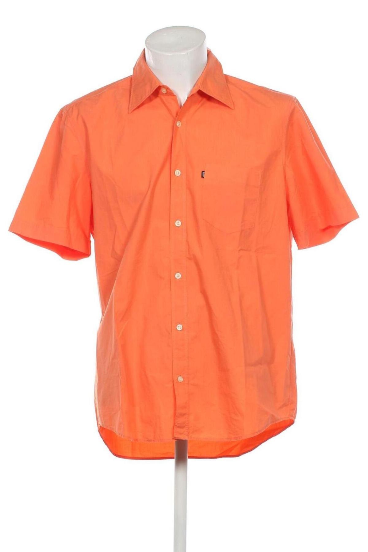 Мъжка риза BOSS, Размер L, Цвят Оранжев, Цена 53,01 лв.