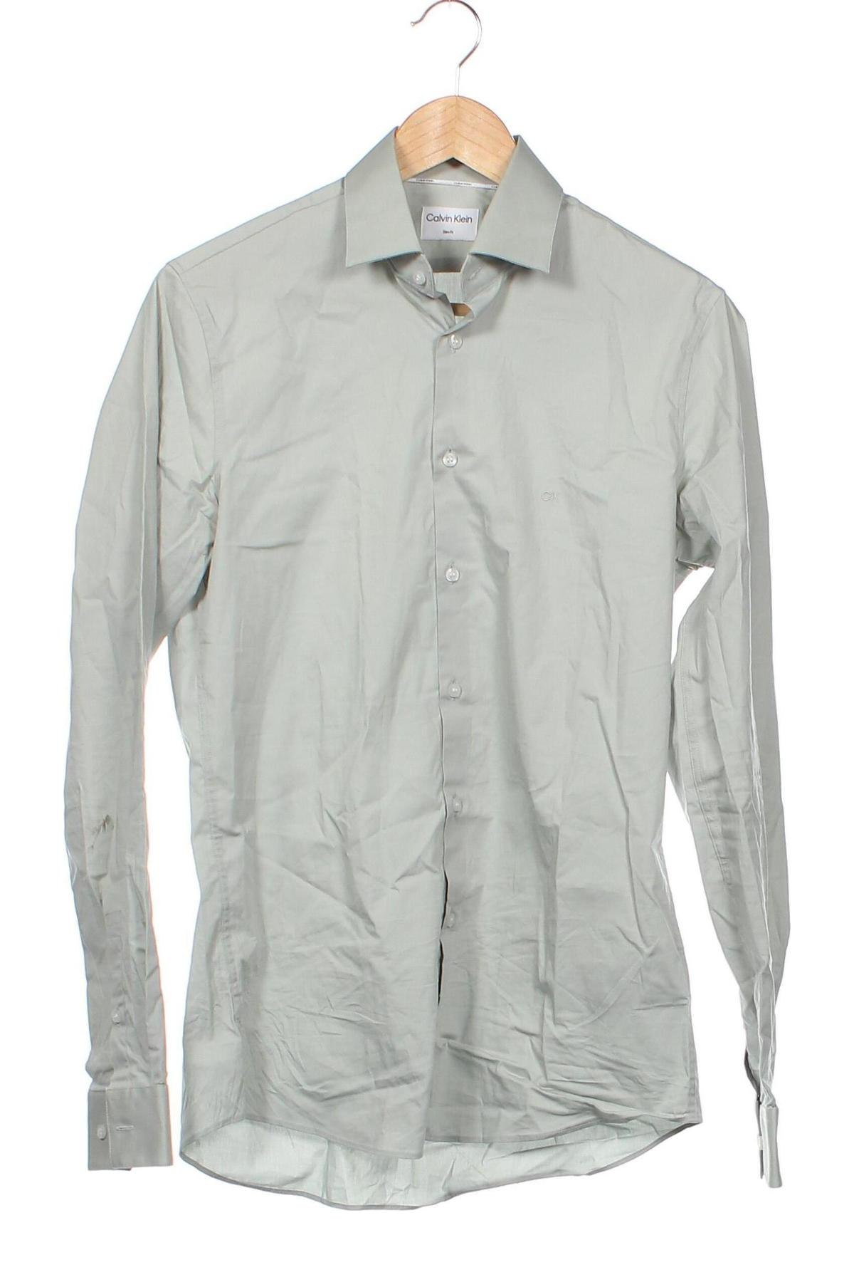 Ανδρικό πουκάμισο Calvin Klein, Μέγεθος S, Χρώμα Πράσινο, Τιμή 28,53 €