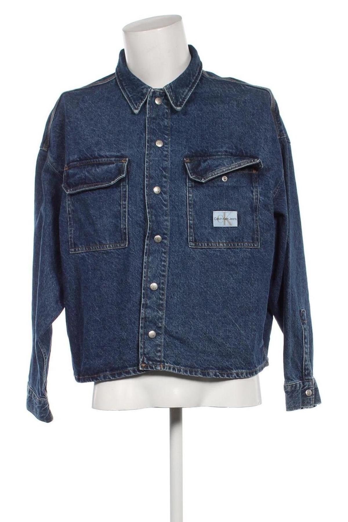 Pánská košile  Calvin Klein Jeans, Velikost S, Barva Modrá, Cena  1 072,00 Kč