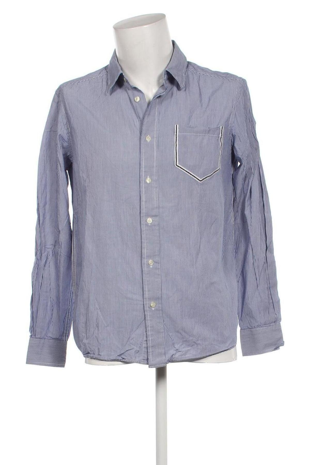 Ανδρικό πουκάμισο Cottonfield, Μέγεθος M, Χρώμα Μπλέ, Τιμή 14,83 €