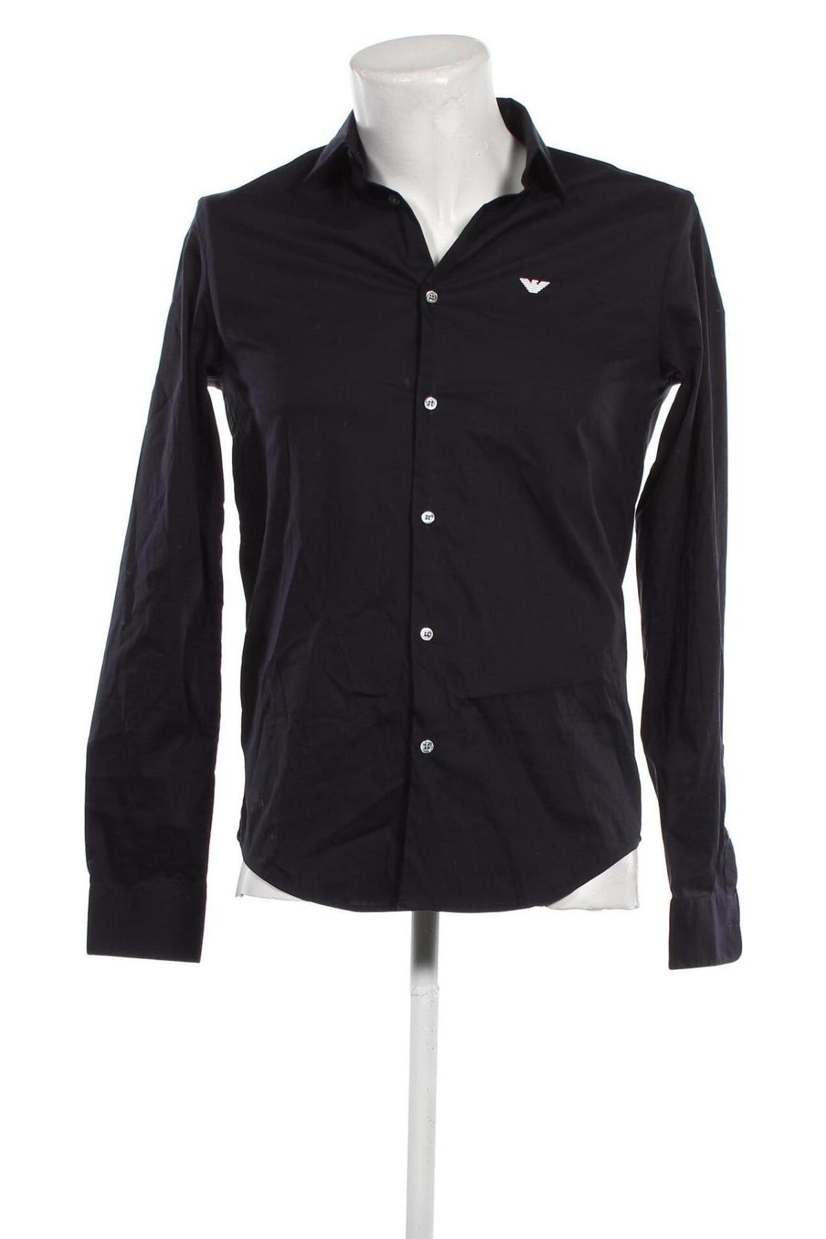 Ανδρικό πουκάμισο Emporio Armani, Μέγεθος M, Χρώμα Μπλέ, Τιμή 132,99 €