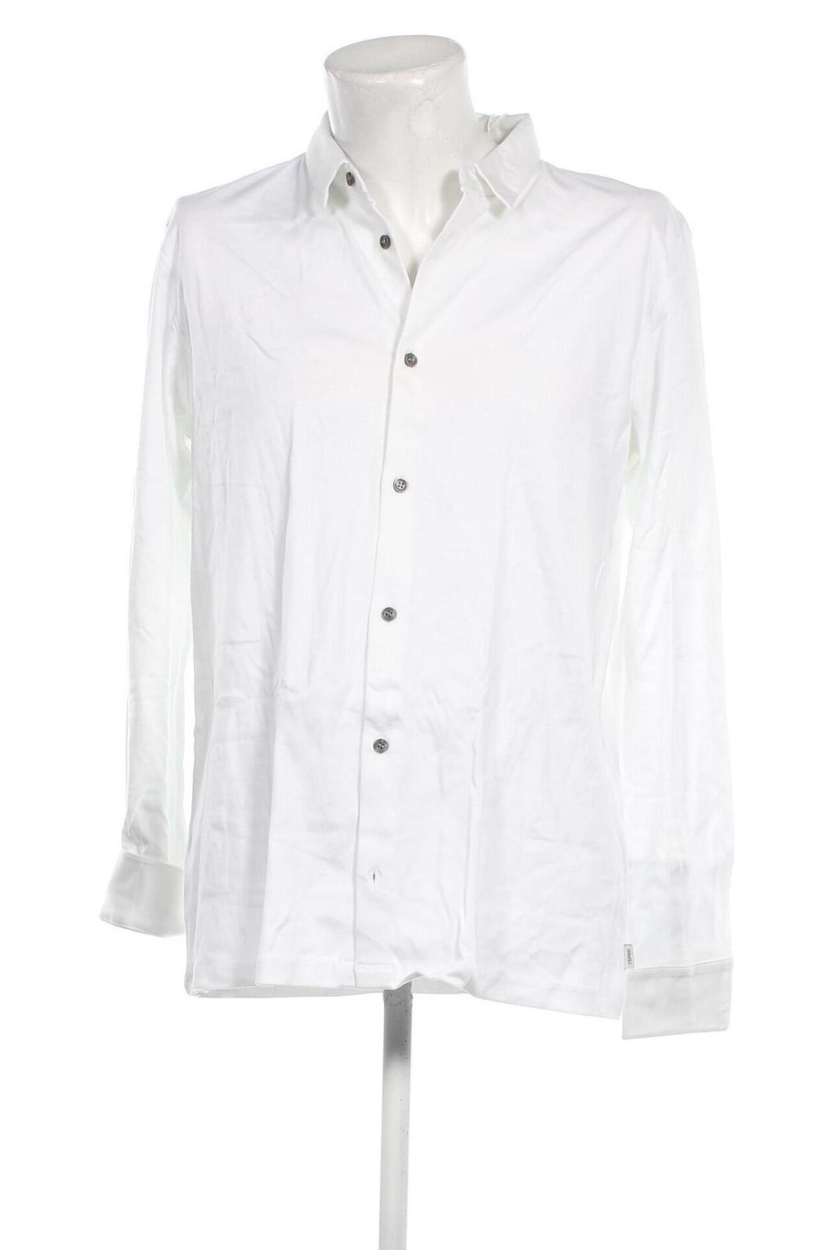 Ανδρικό πουκάμισο Esprit, Μέγεθος XL, Χρώμα Λευκό, Τιμή 21,15 €