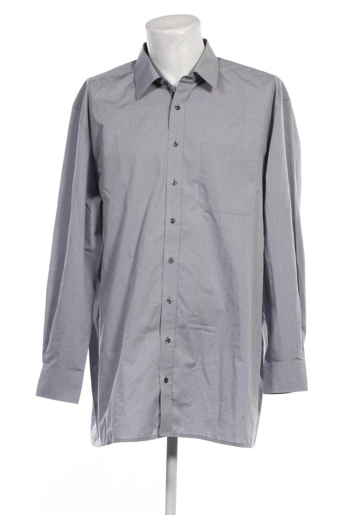 Мъжка риза Eterna, Размер 3XL, Цвят Сив, Цена 28,08 лв.
