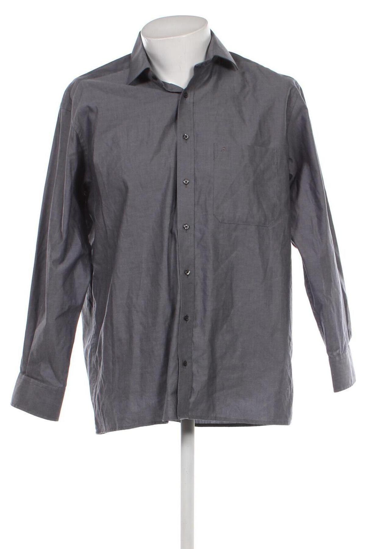 Ανδρικό πουκάμισο Eterna, Μέγεθος L, Χρώμα Γκρί, Τιμή 5,12 €