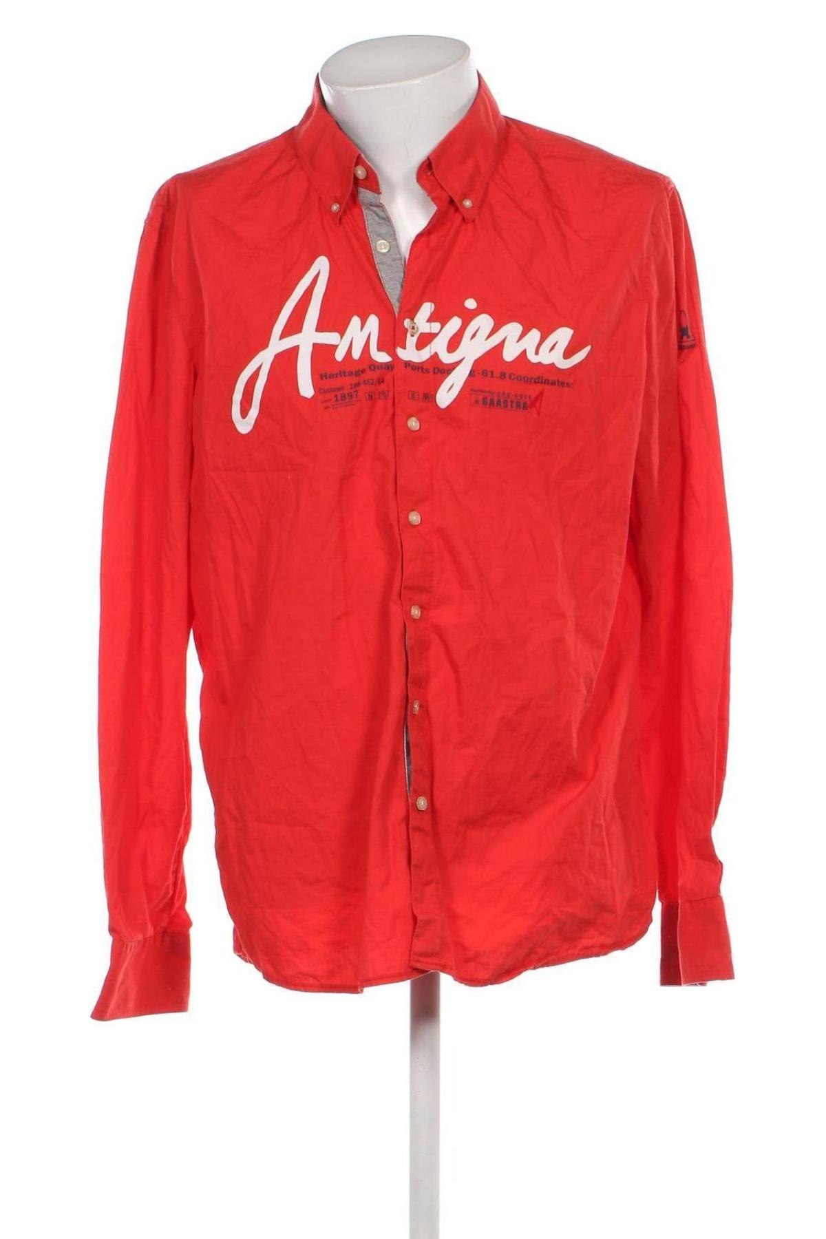 Herrenhemd Gaastra, Größe XXL, Farbe Rot, Preis 20,53 €
