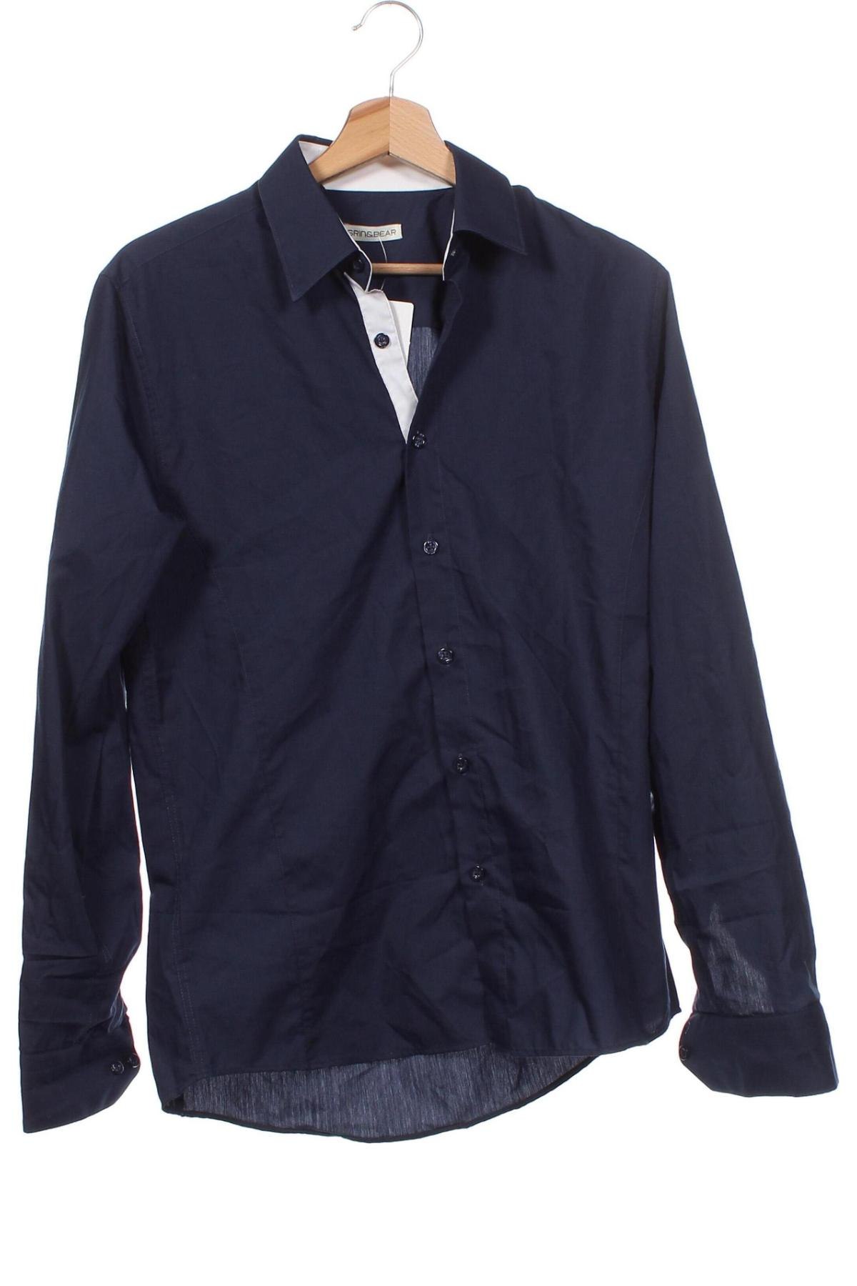 Herrenhemd Grin & Bear, Größe S, Farbe Blau, Preis € 2,51