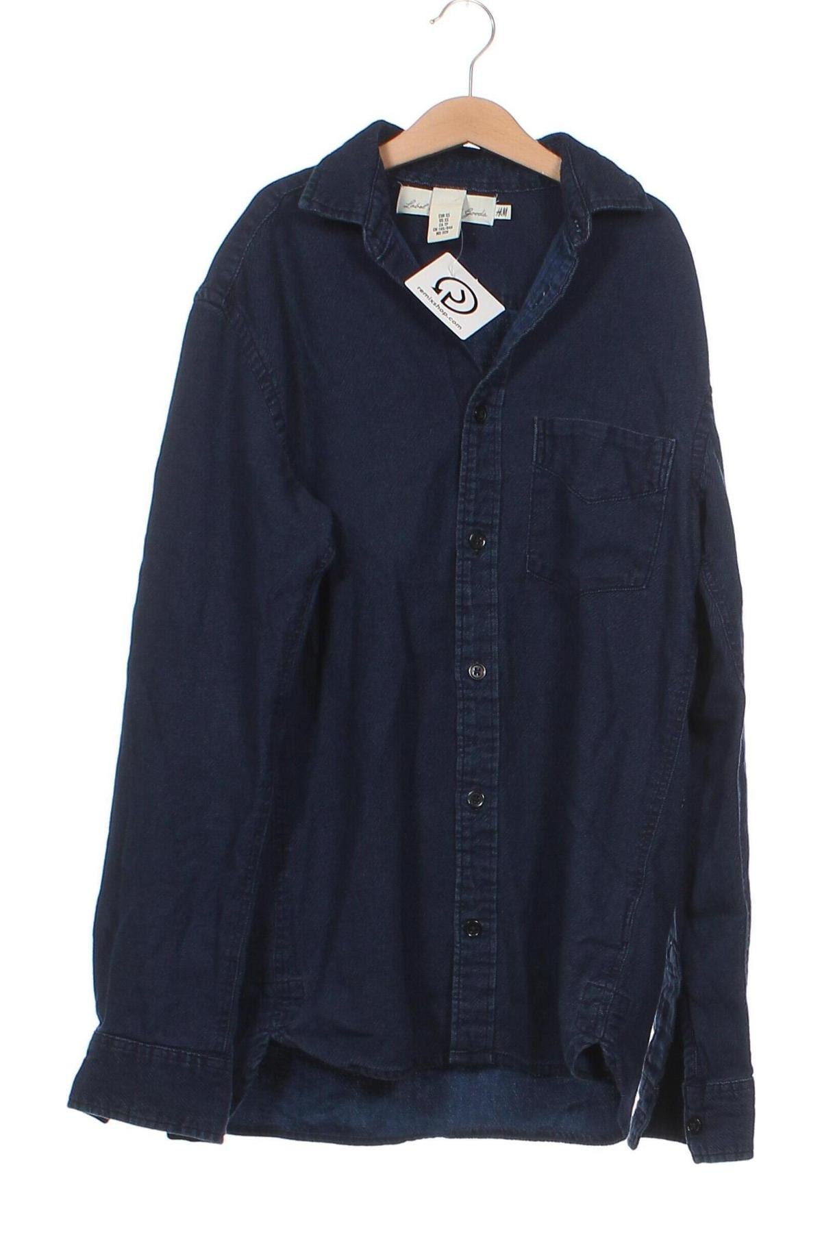 Ανδρικό πουκάμισο H&M L.O.G.G., Μέγεθος XS, Χρώμα Μπλέ, Τιμή 4,75 €
