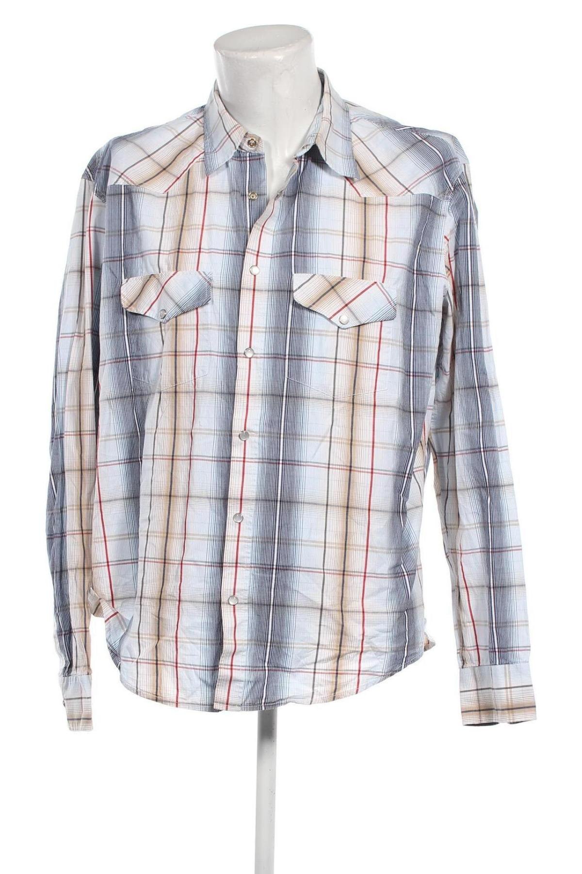 Ανδρικό πουκάμισο H&M L.O.G.G., Μέγεθος XXL, Χρώμα Πολύχρωμο, Τιμή 17,94 €