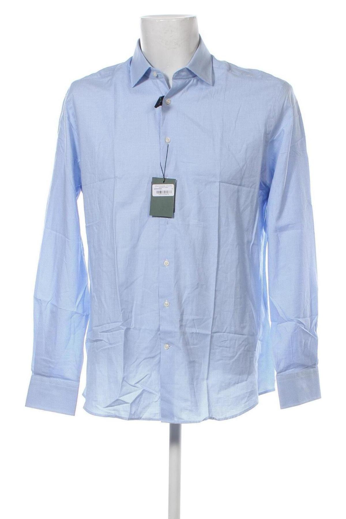 Ανδρικό πουκάμισο Hackett, Μέγεθος L, Χρώμα Μπλέ, Τιμή 61,08 €