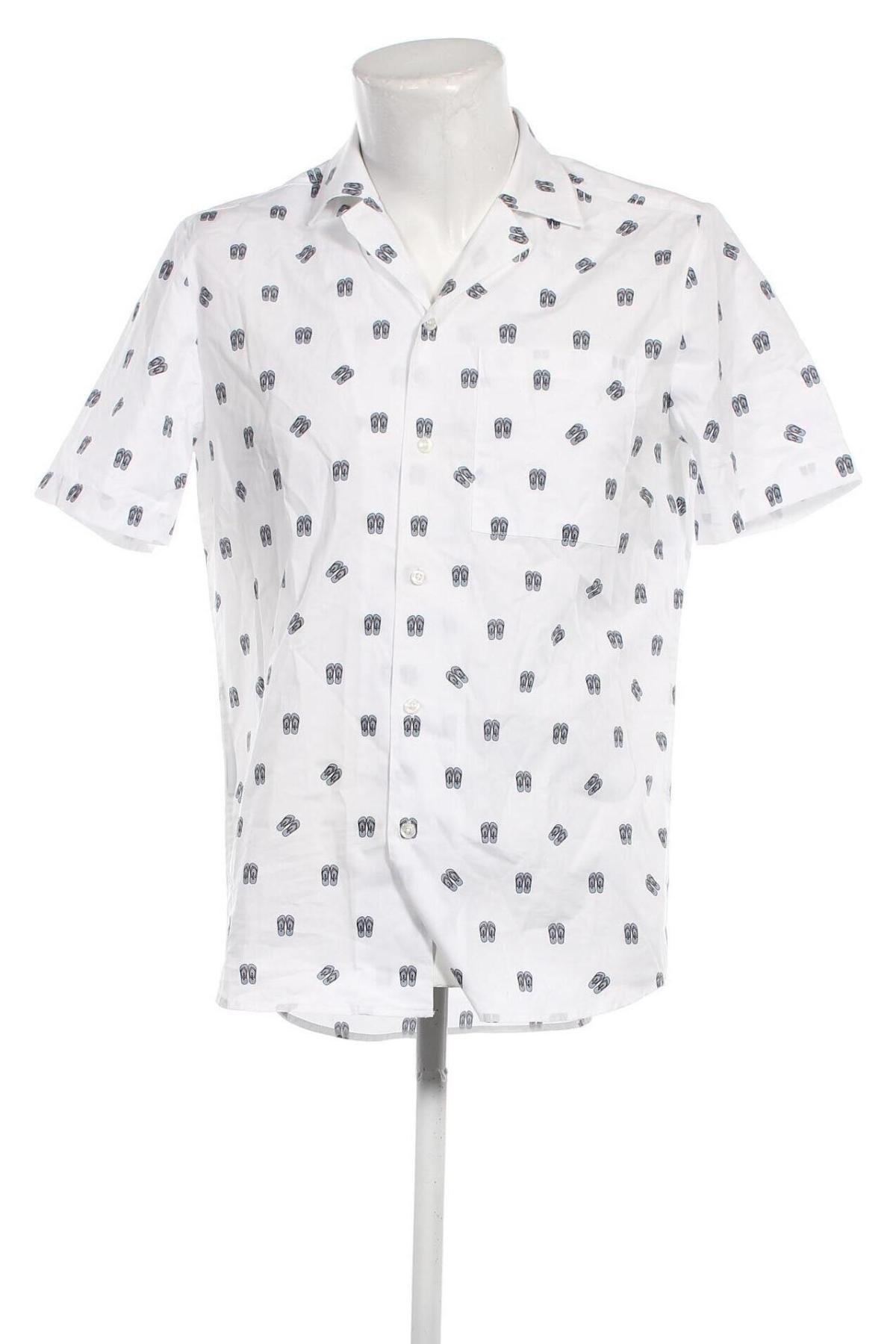 Ανδρικό πουκάμισο Hugo Boss, Μέγεθος M, Χρώμα Λευκό, Τιμή 79,83 €