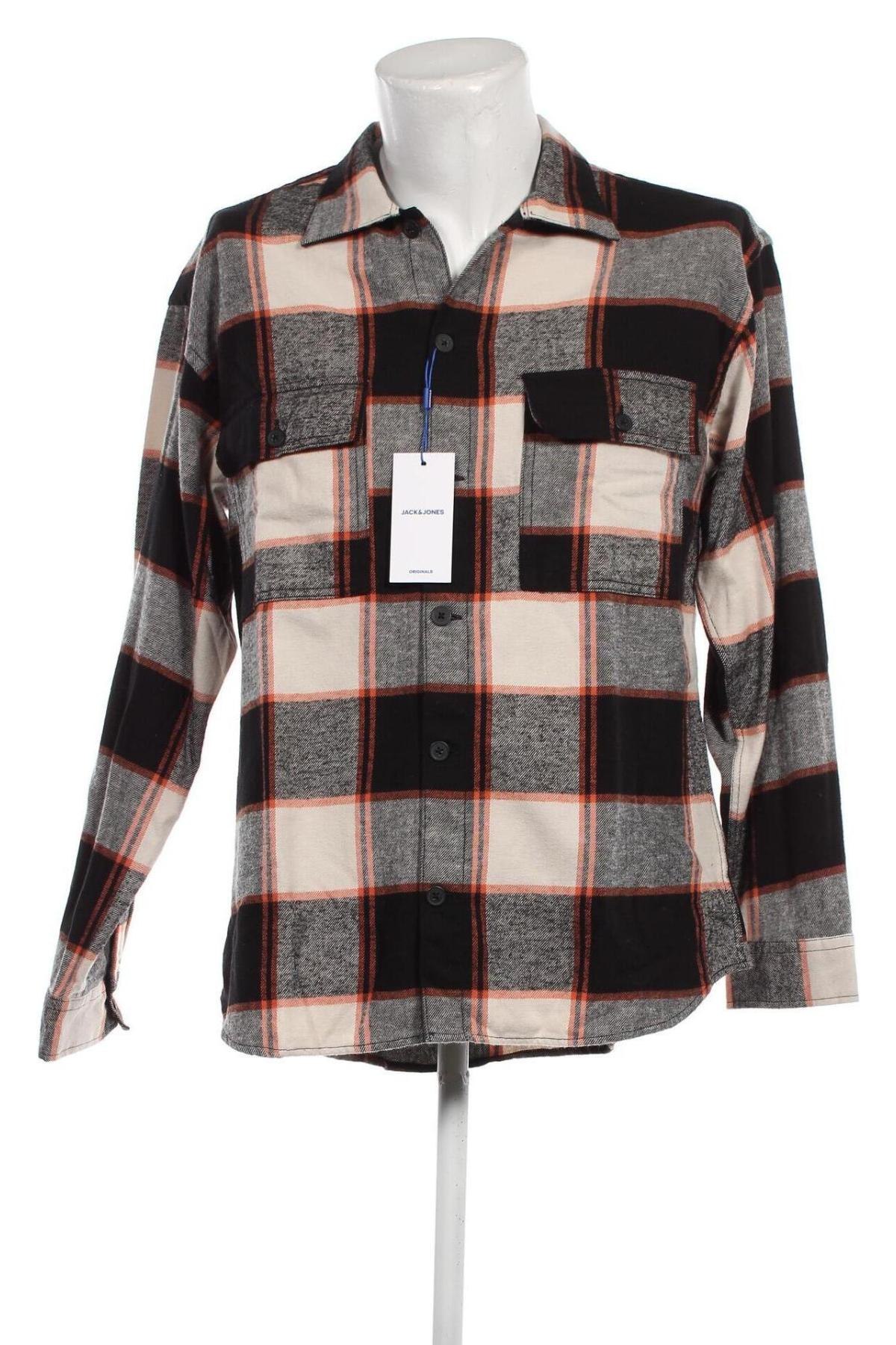 Ανδρικό πουκάμισο Originals By Jack & Jones, Μέγεθος L, Χρώμα Πολύχρωμο, Τιμή 10,52 €