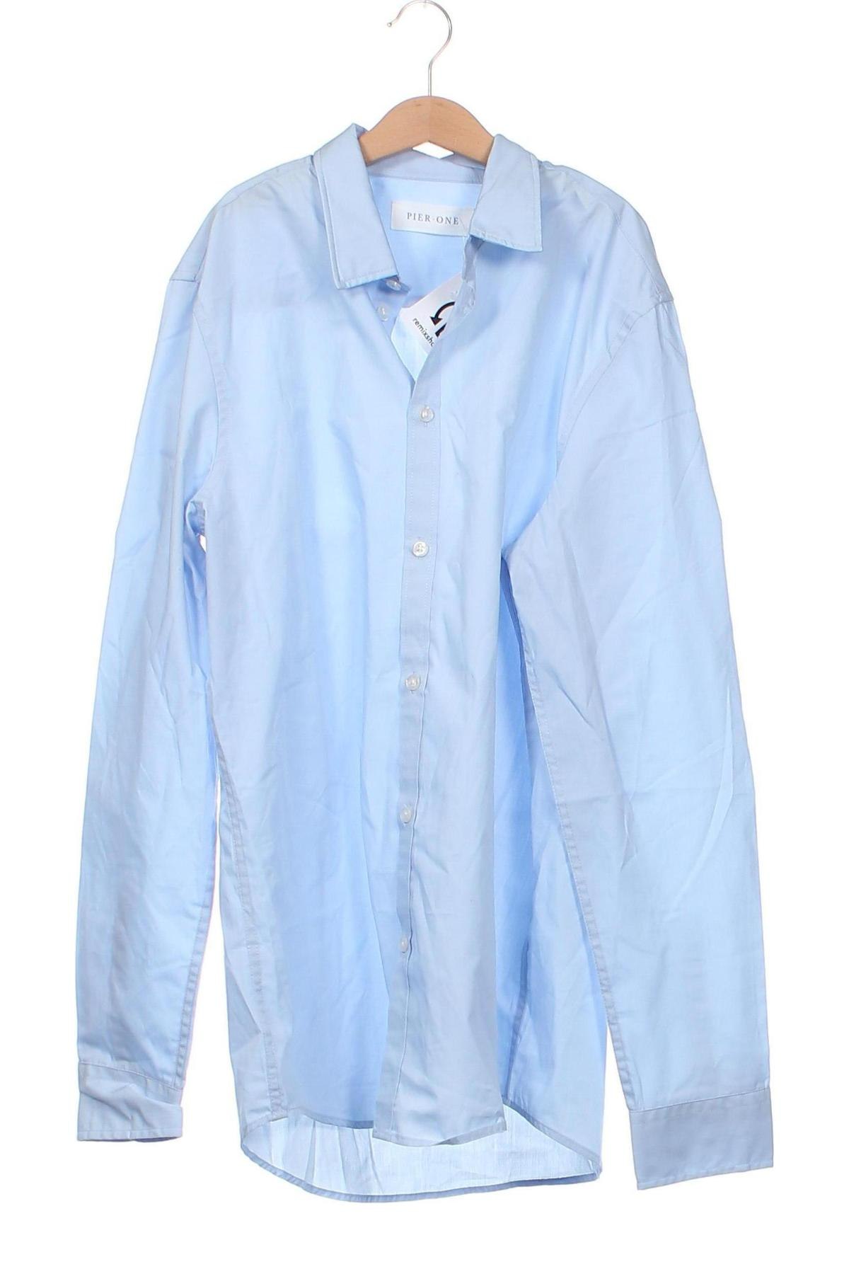 Ανδρικό πουκάμισο Pier One, Μέγεθος S, Χρώμα Μπλέ, Τιμή 8,54 €