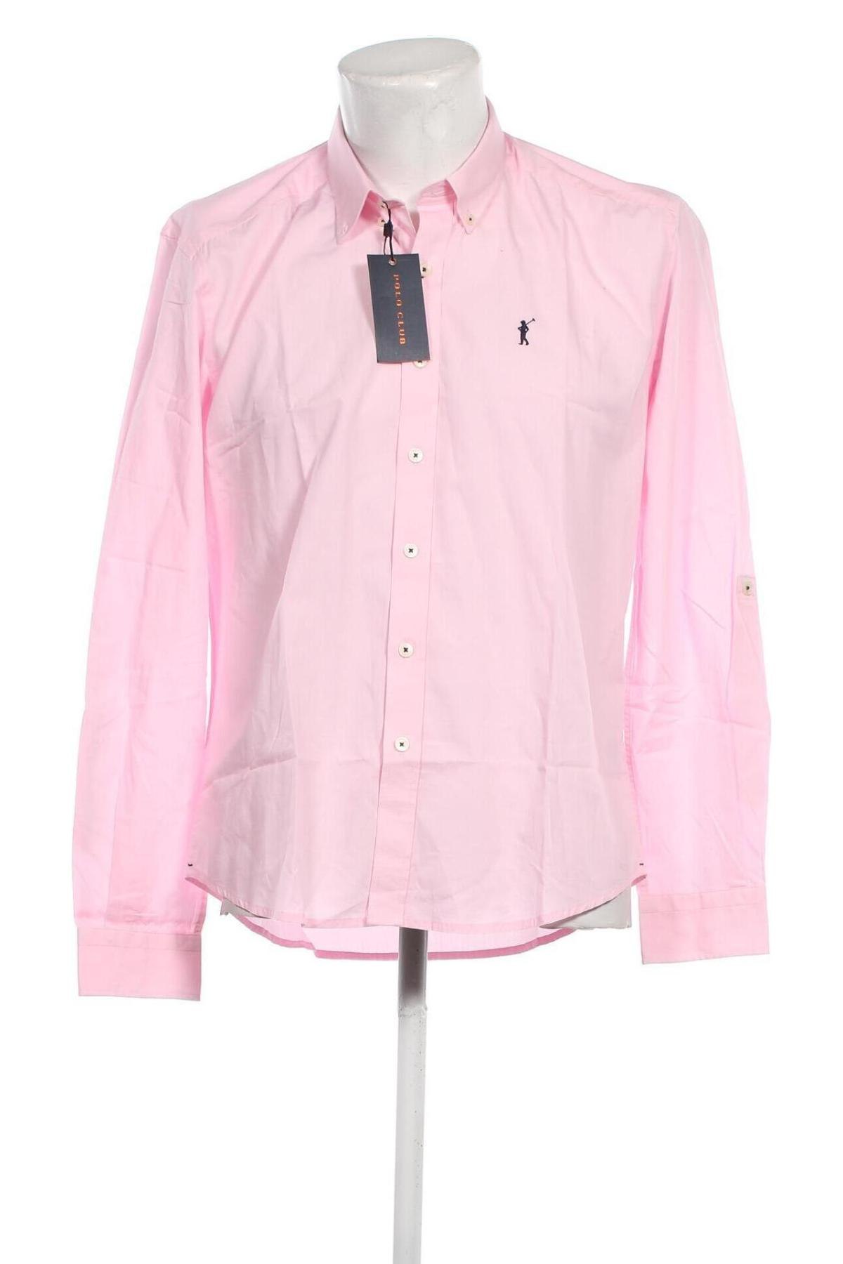 Cămașă de bărbați Polo Club, Mărime L, Culoare Roz, Preț 384,87 Lei