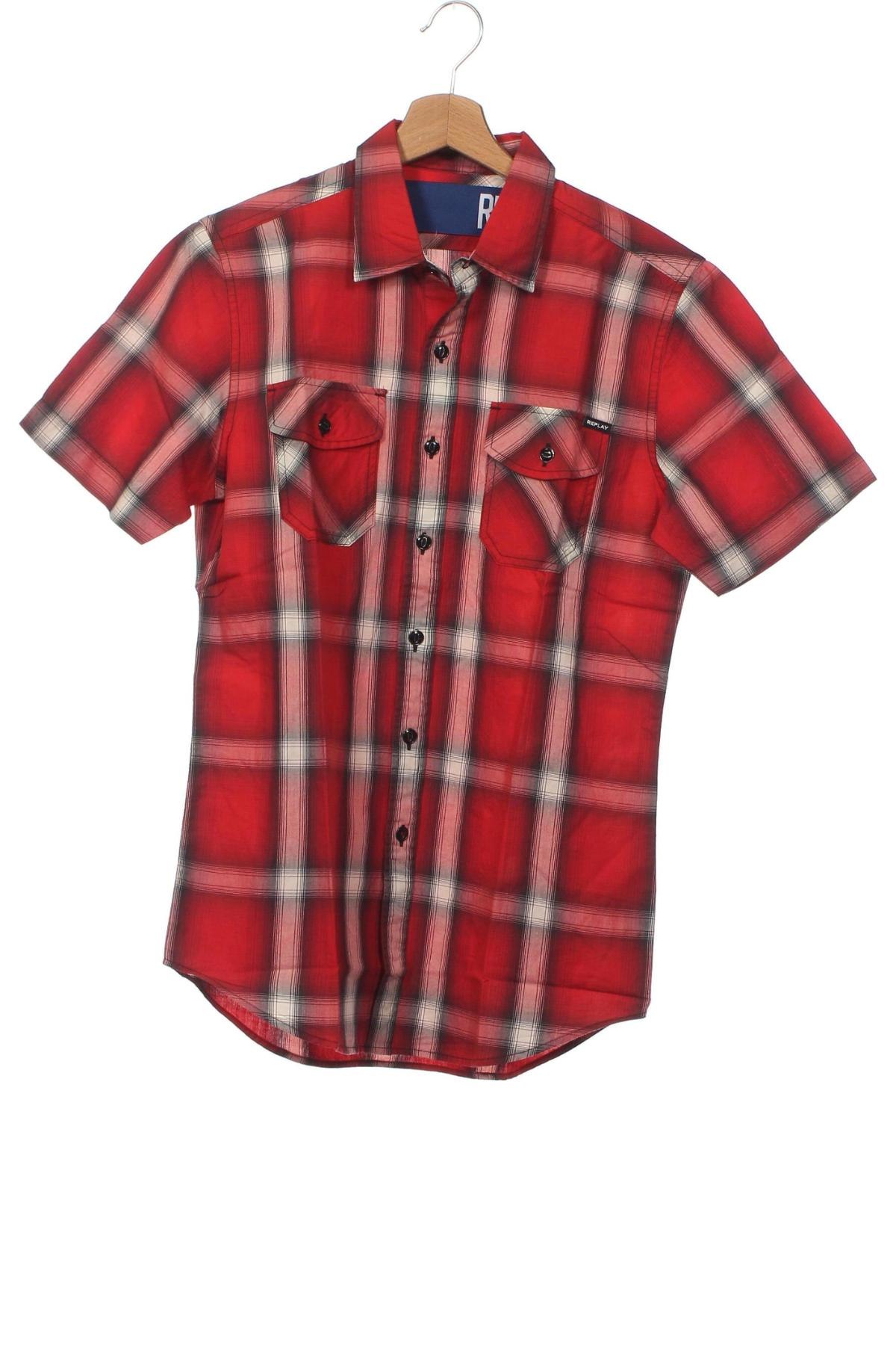 Herrenhemd Replay, Größe S, Farbe Rot, Preis 28,04 €