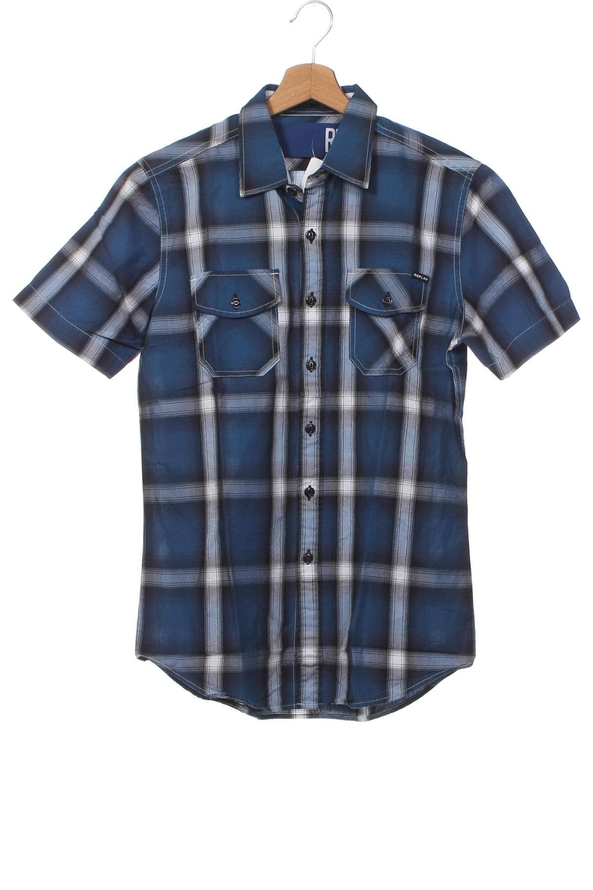 Pánska košeľa  Replay, Veľkosť S, Farba Modrá, Cena  28,04 €