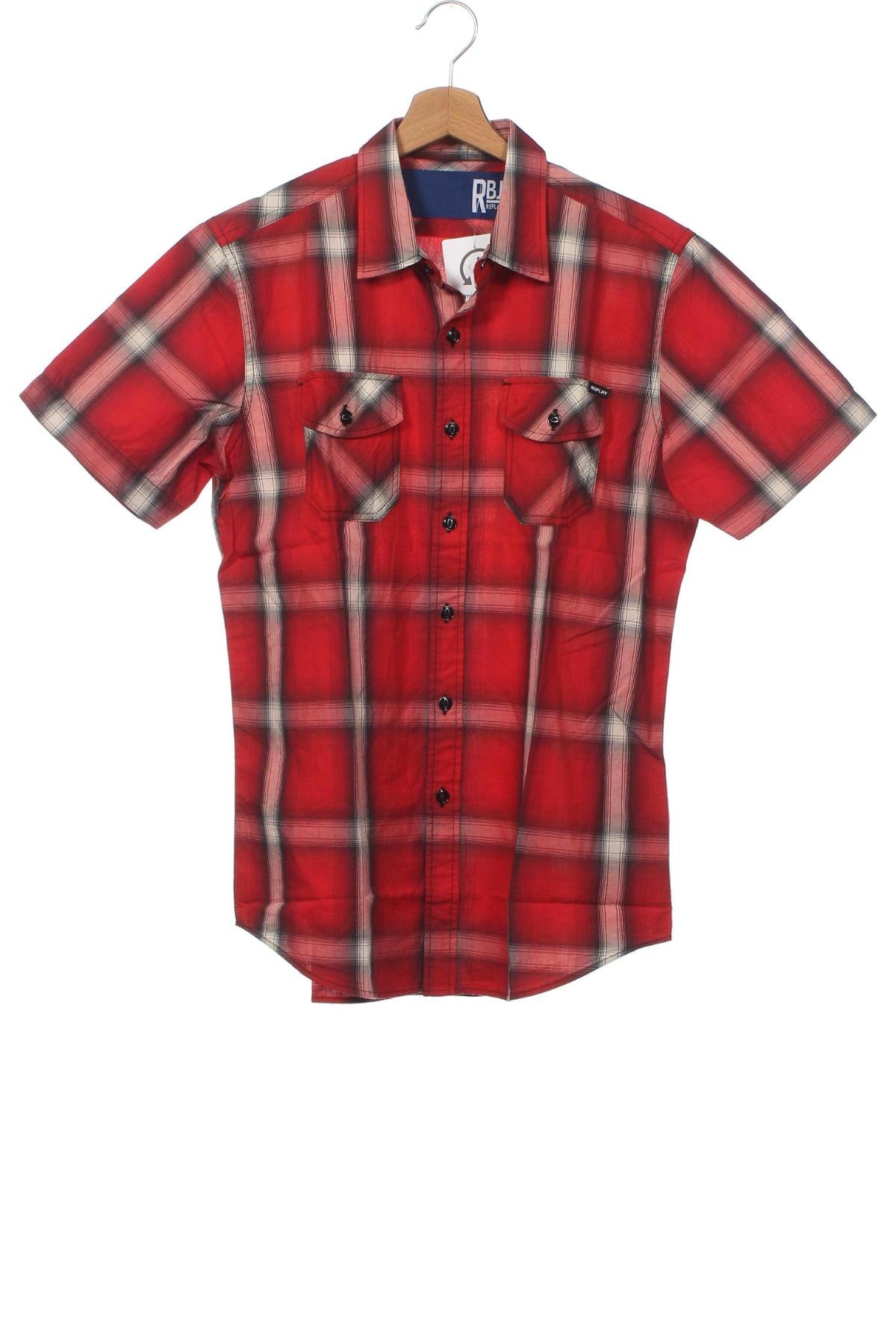 Herrenhemd Replay, Größe M, Farbe Rot, Preis 28,04 €