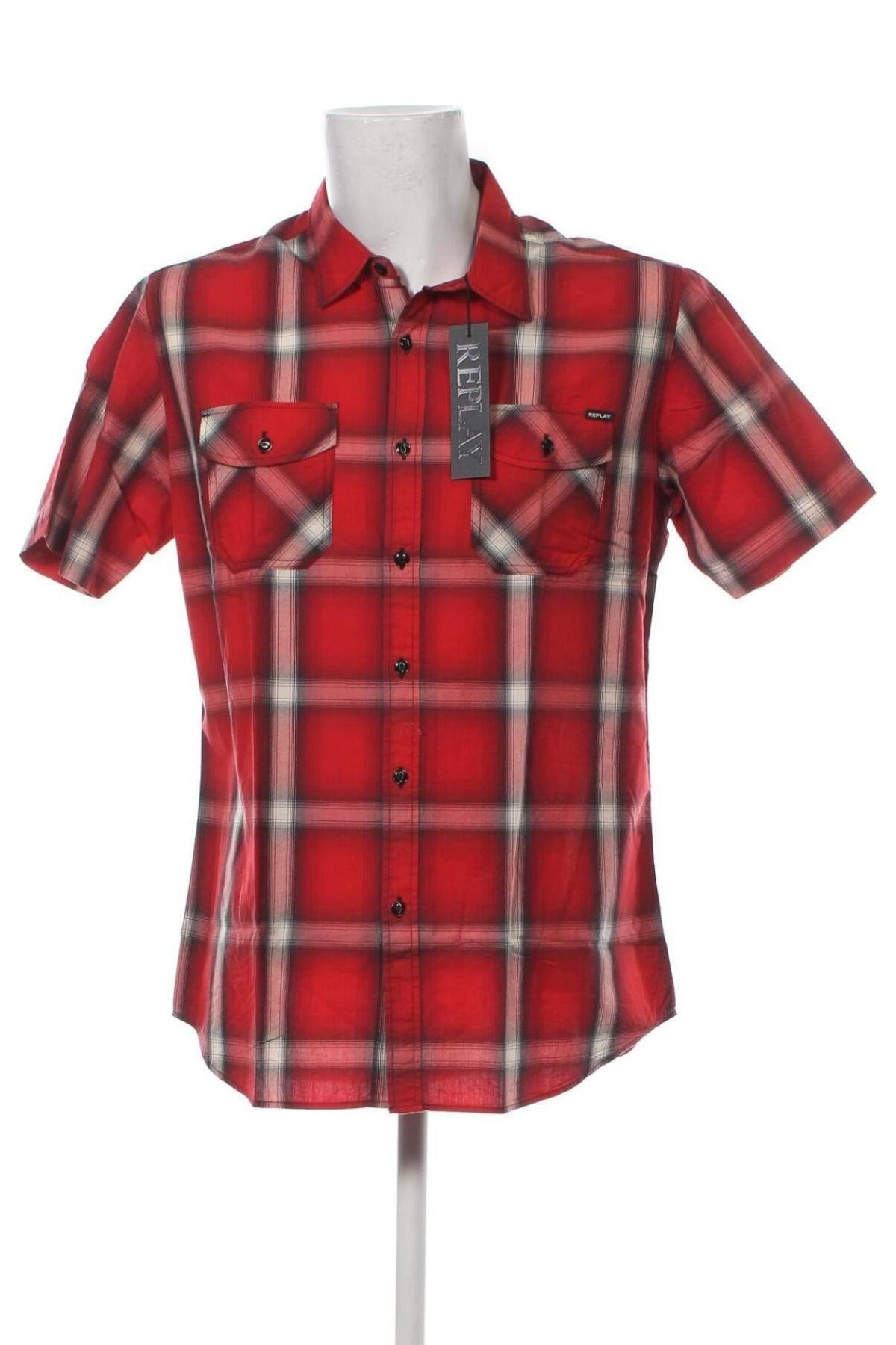 Herrenhemd Replay, Größe XXL, Farbe Rot, Preis 28,04 €