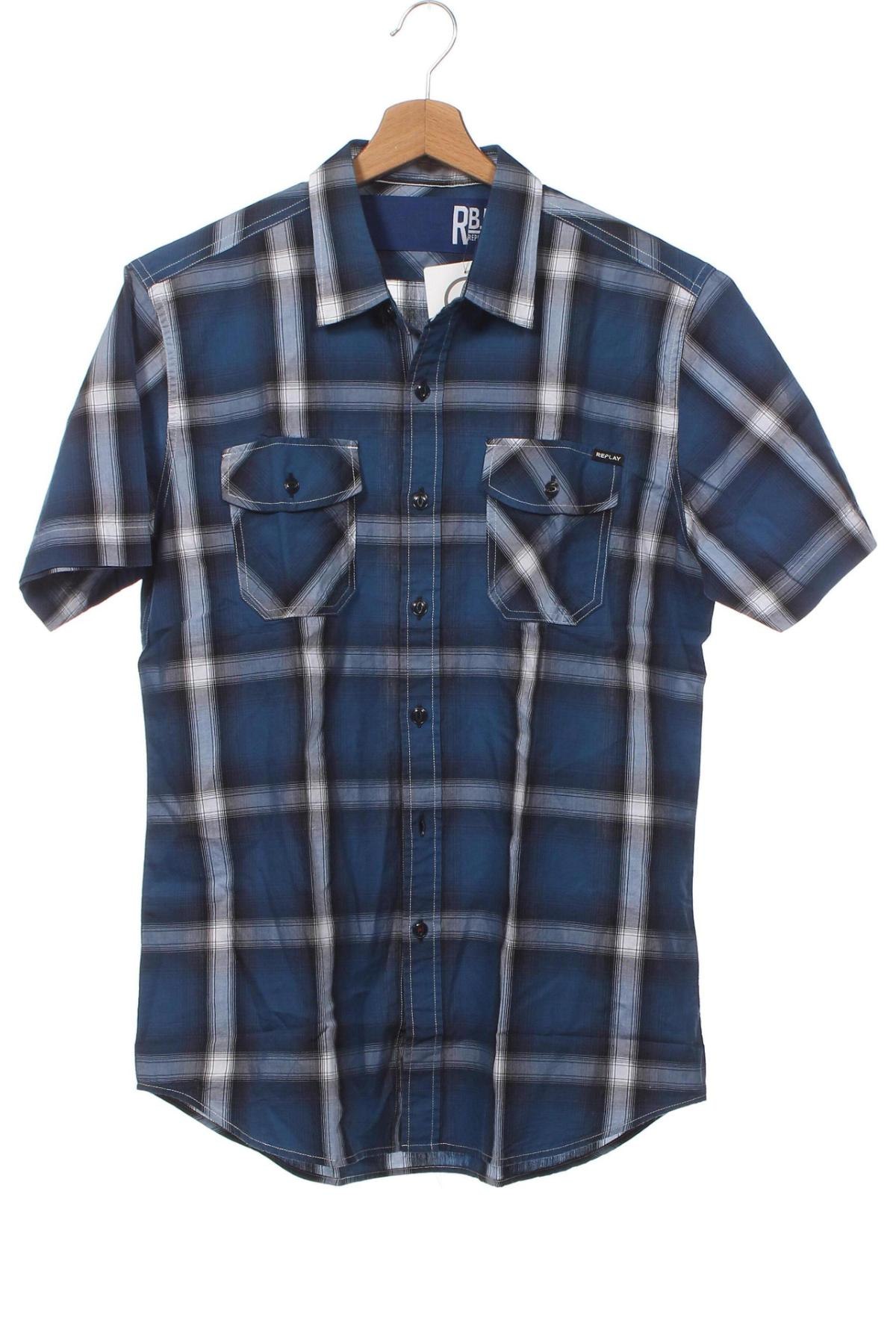 Herrenhemd Replay, Größe L, Farbe Blau, Preis € 29,44