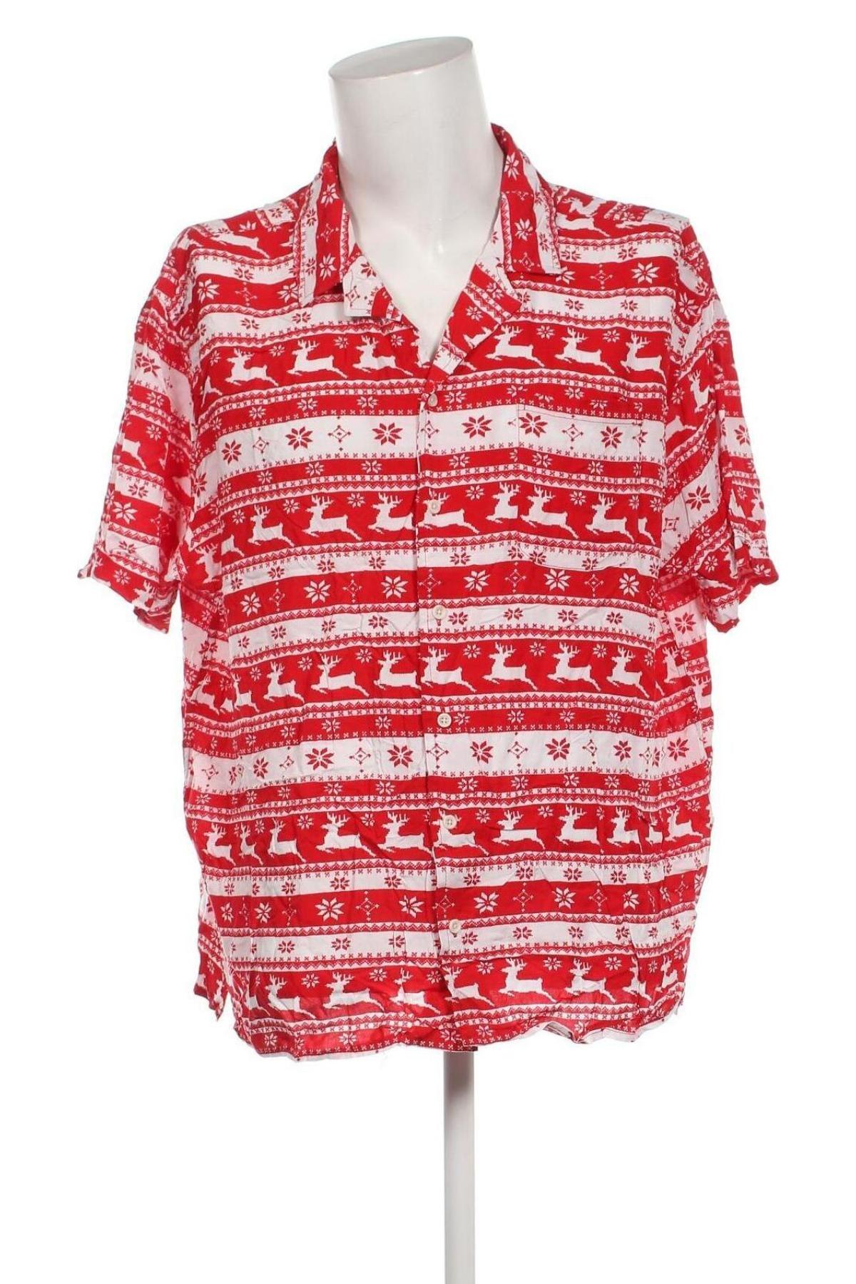 Ανδρικό πουκάμισο Rivers, Μέγεθος 3XL, Χρώμα Κόκκινο, Τιμή 3,59 €