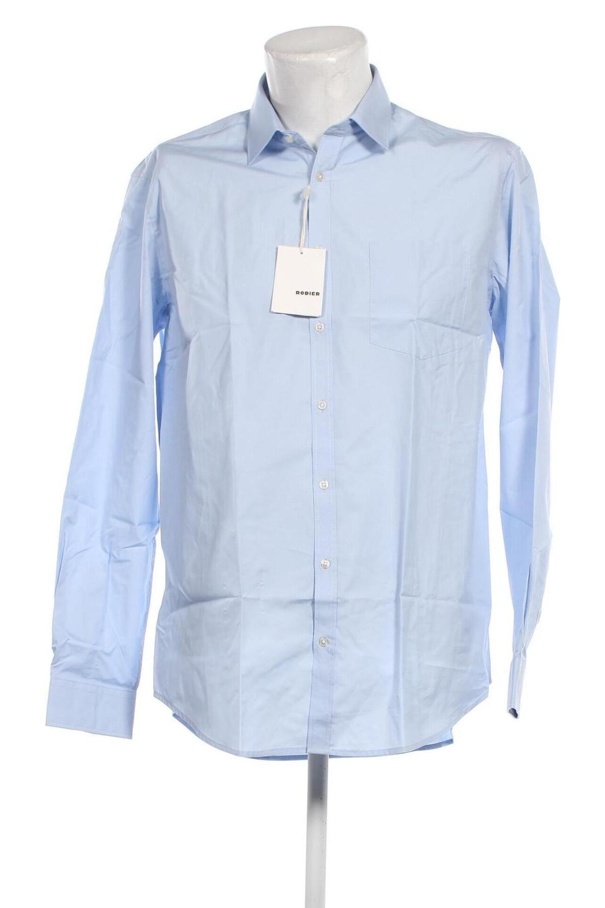 Ανδρικό πουκάμισο Rodier, Μέγεθος XL, Χρώμα Μπλέ, Τιμή 41,75 €