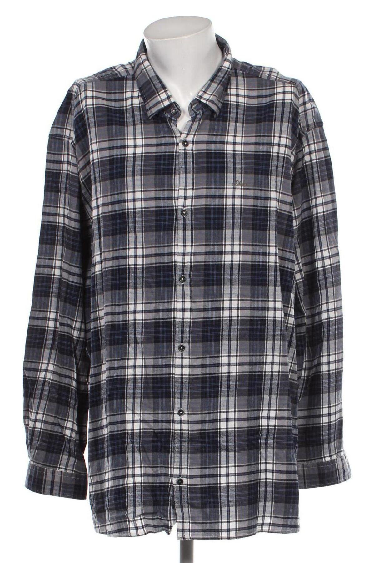 Ανδρικό πουκάμισο S.Oliver, Μέγεθος 5XL, Χρώμα Πολύχρωμο, Τιμή 14,84 €