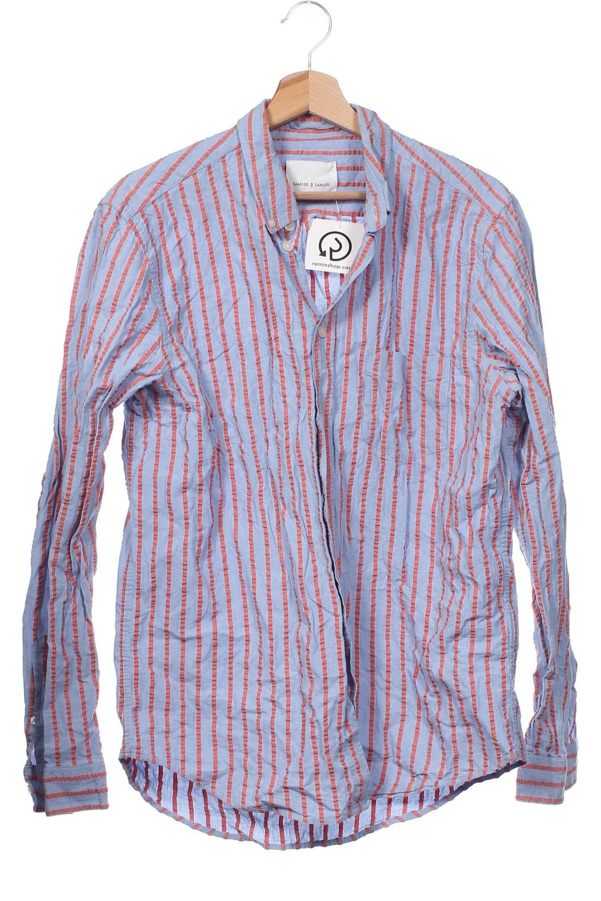 Ανδρικό πουκάμισο Samsoe & Samsoe, Μέγεθος S, Χρώμα Μπλέ, Τιμή 11,58 €