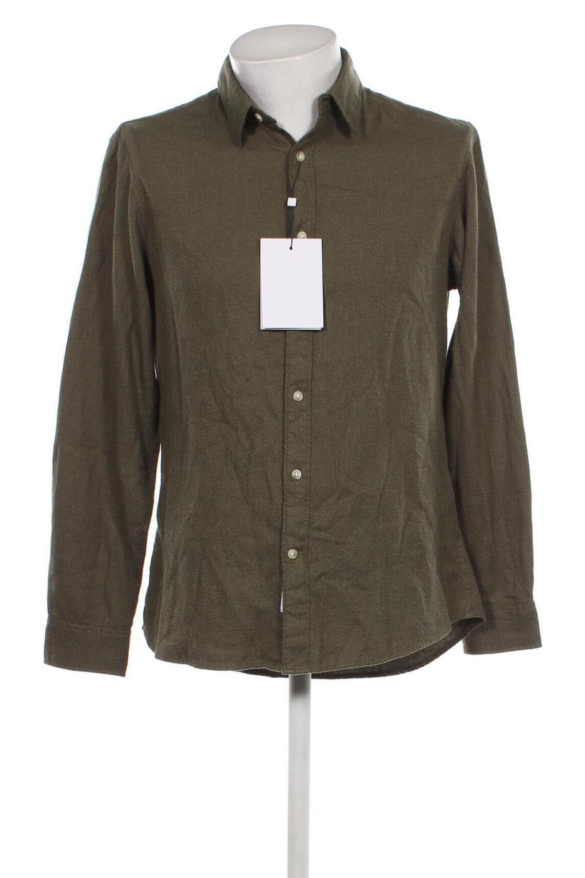 Herrenhemd Selected Homme, Größe M, Farbe Grün, Preis 17,33 €