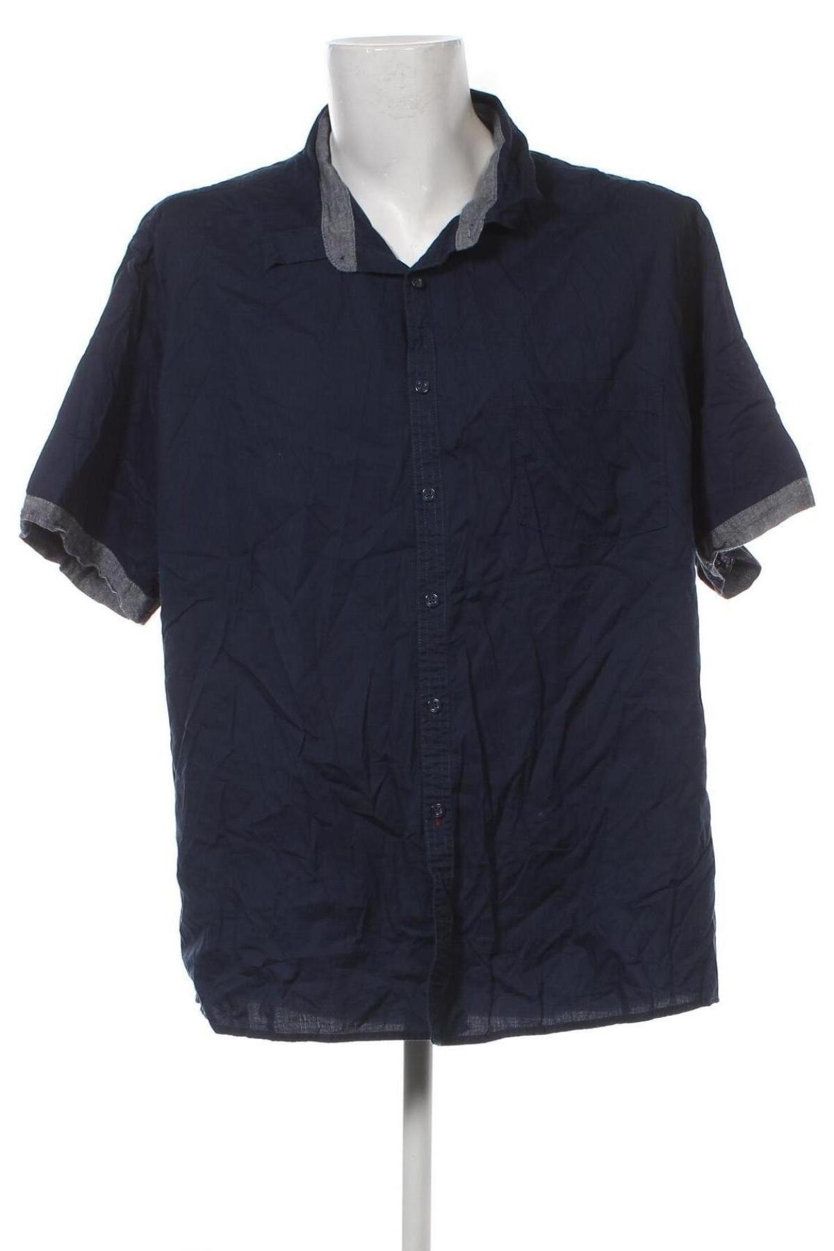 Ανδρικό πουκάμισο Straight Up, Μέγεθος 5XL, Χρώμα Μπλέ, Τιμή 17,94 €