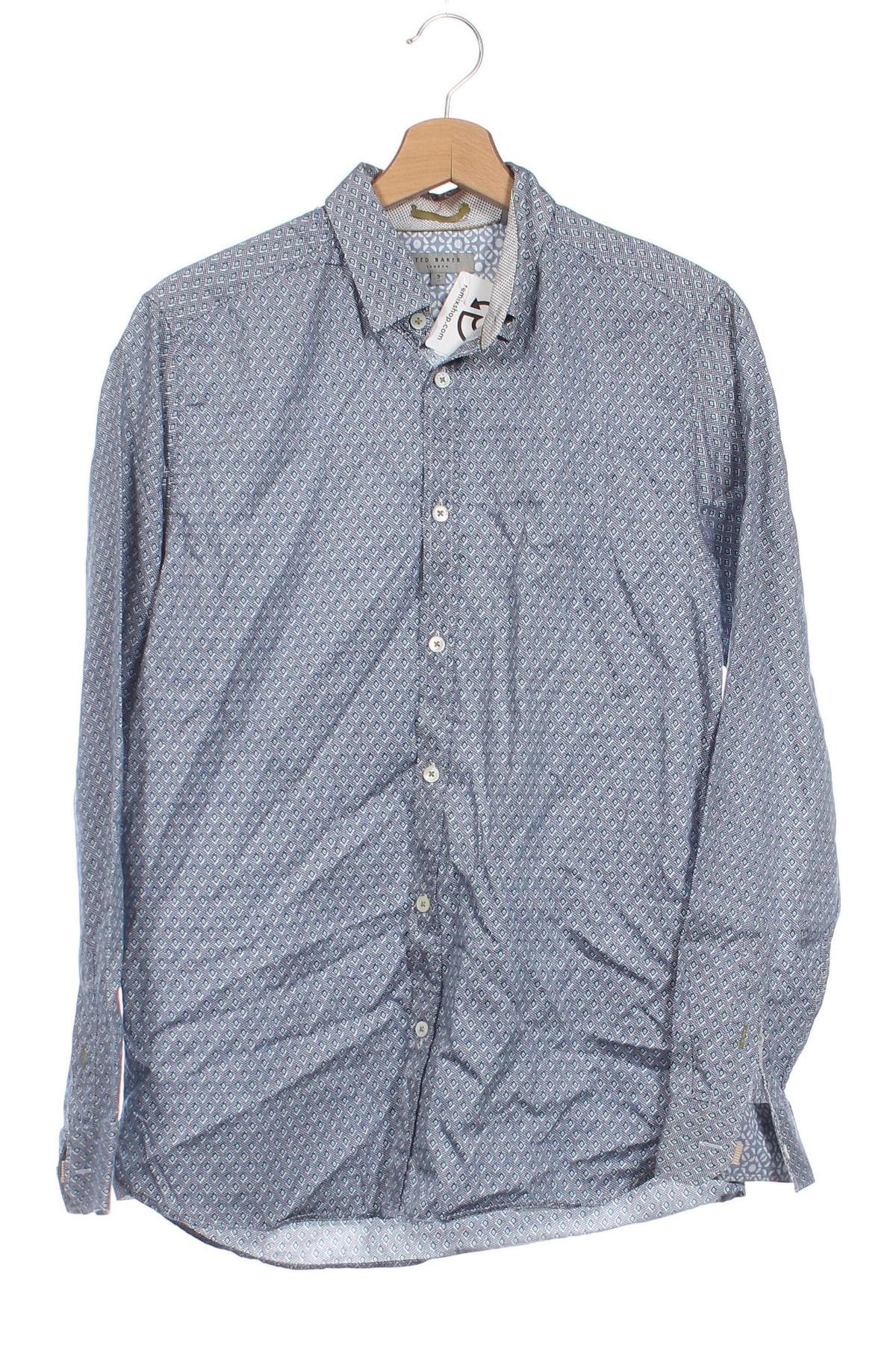 Herrenhemd Ted Baker, Größe S, Farbe Blau, Preis 15,74 €