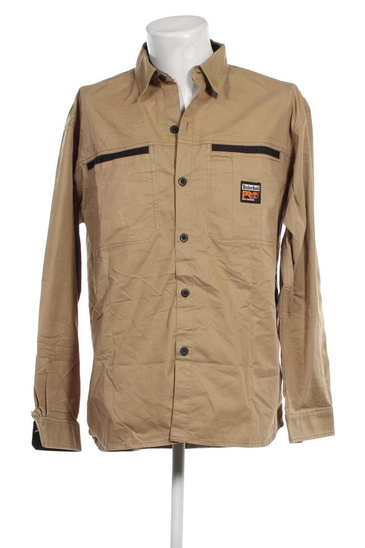 Ανδρικό πουκάμισο Timberland, Μέγεθος XL, Χρώμα  Μπέζ, Τιμή 32,40 €