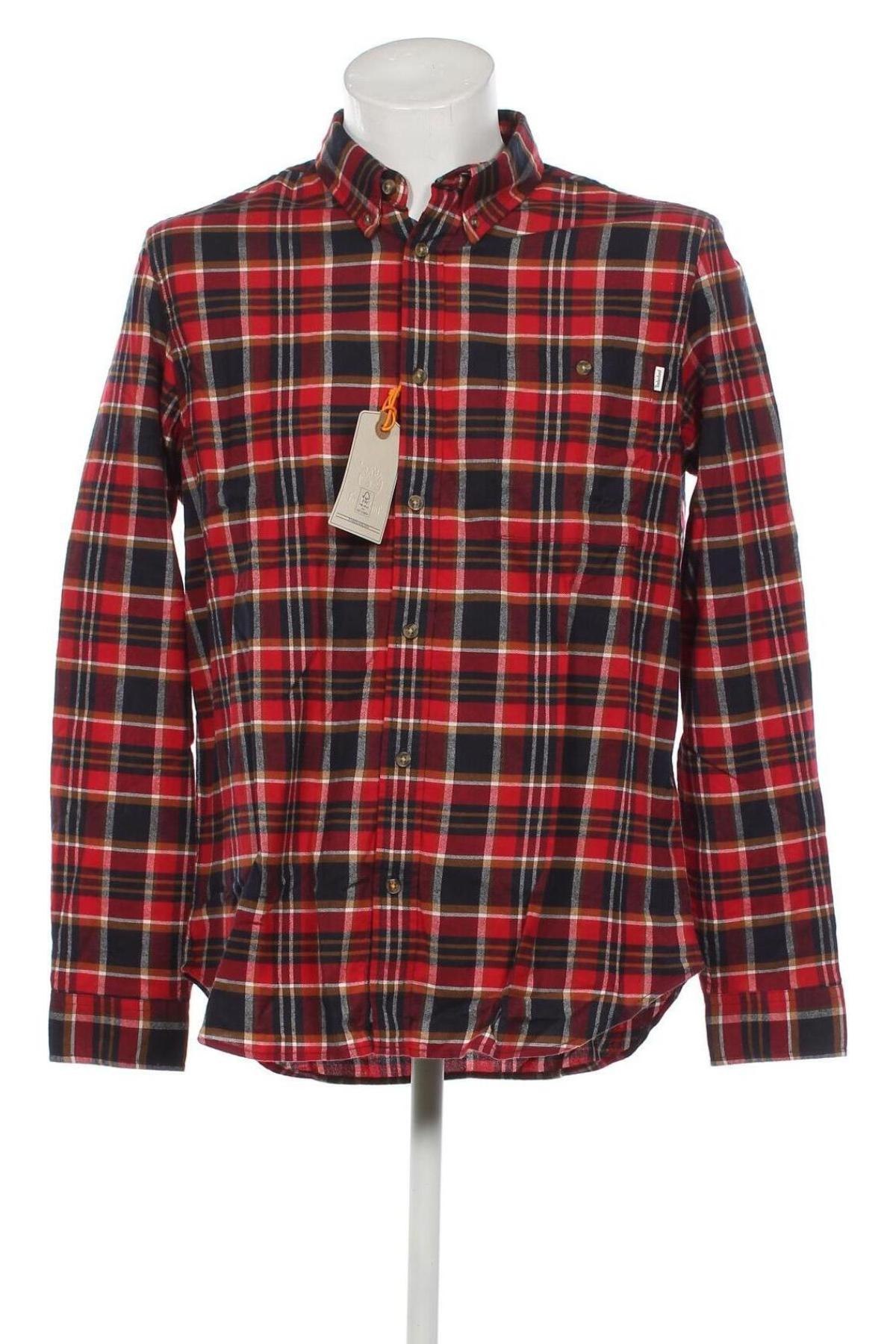 Мъжка риза Timberland, Размер L, Цвят Червен, Цена 118,50 лв.
