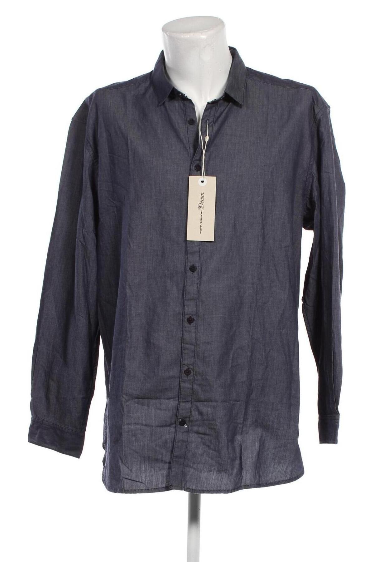 Мъжка риза Tom Tailor, Размер 3XL, Цвят Син, Цена 61,20 лв.