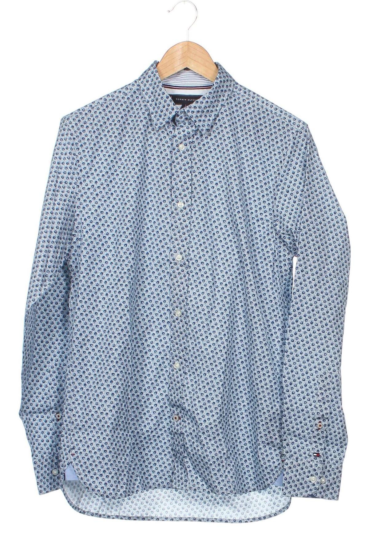Мъжка риза Tommy Hilfiger, Размер S, Цвят Син, Цена 22,50 лв.