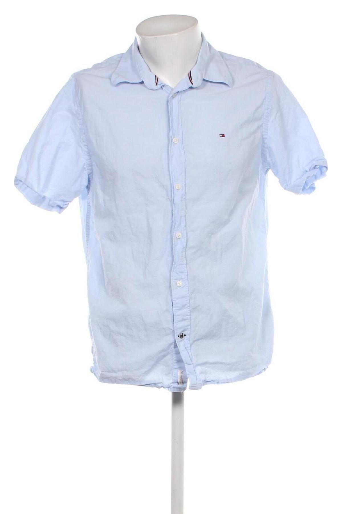 Ανδρικό πουκάμισο Tommy Hilfiger, Μέγεθος L, Χρώμα Μπλέ, Τιμή 85,98 €