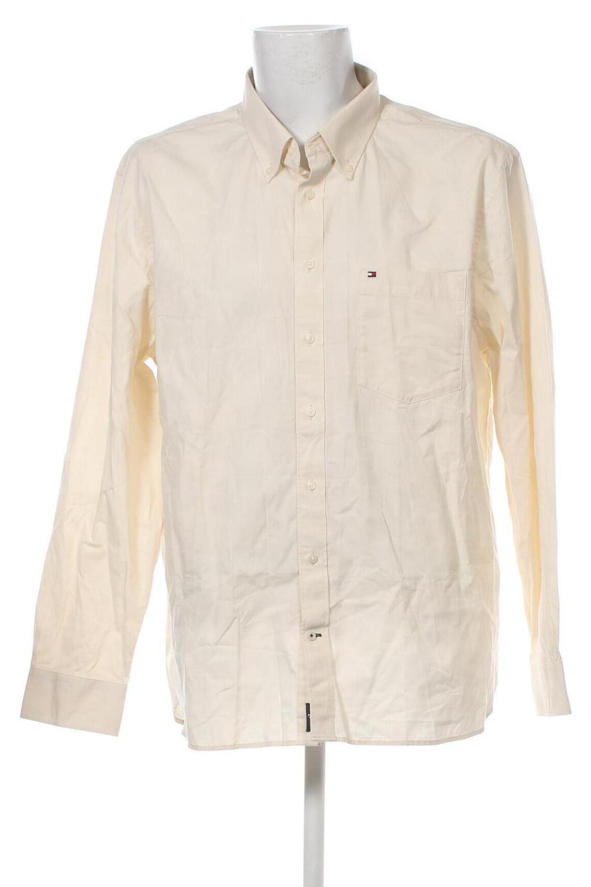 Ανδρικό πουκάμισο Tommy Hilfiger, Μέγεθος 3XL, Χρώμα Εκρού, Τιμή 112,58 €