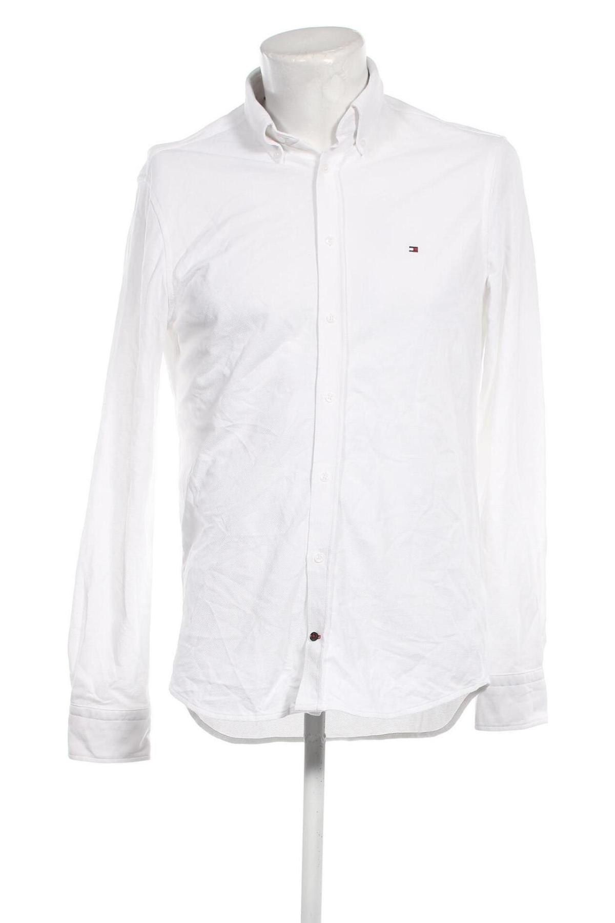 Ανδρικό πουκάμισο Tommy Hilfiger, Μέγεθος M, Χρώμα Λευκό, Τιμή 77,32 €
