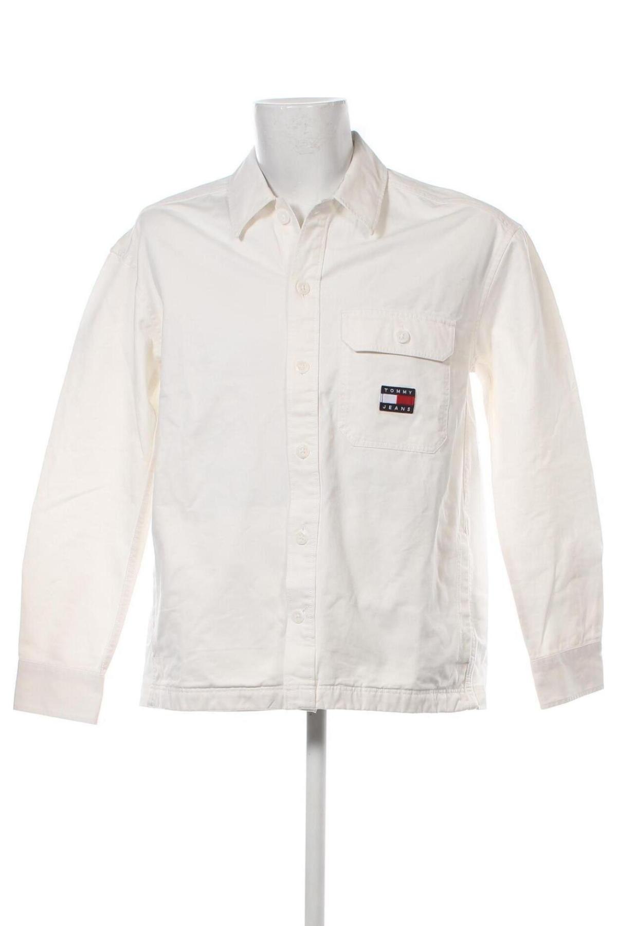 Мъжка риза Tommy Jeans, Размер M, Цвят Бял, Цена 83,72 лв.